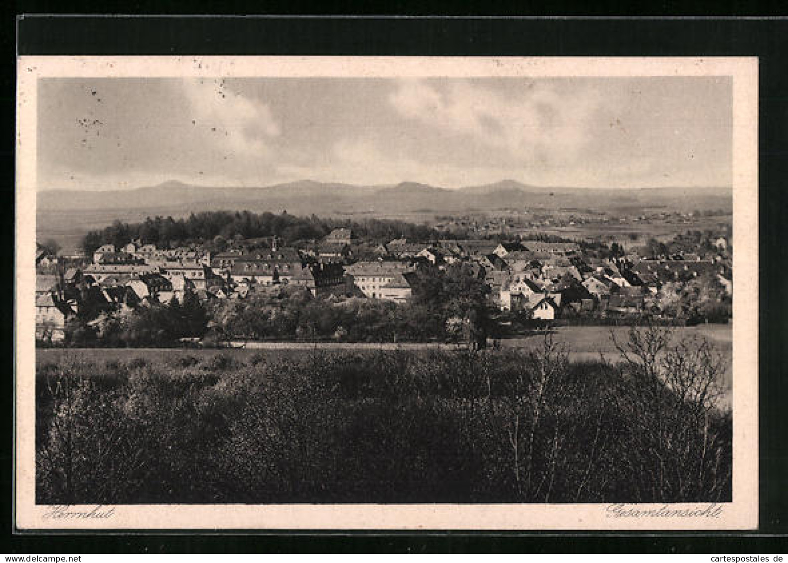 AK Herrnhut, Gesamtansicht Gegen Gebirge  - Herrnhut