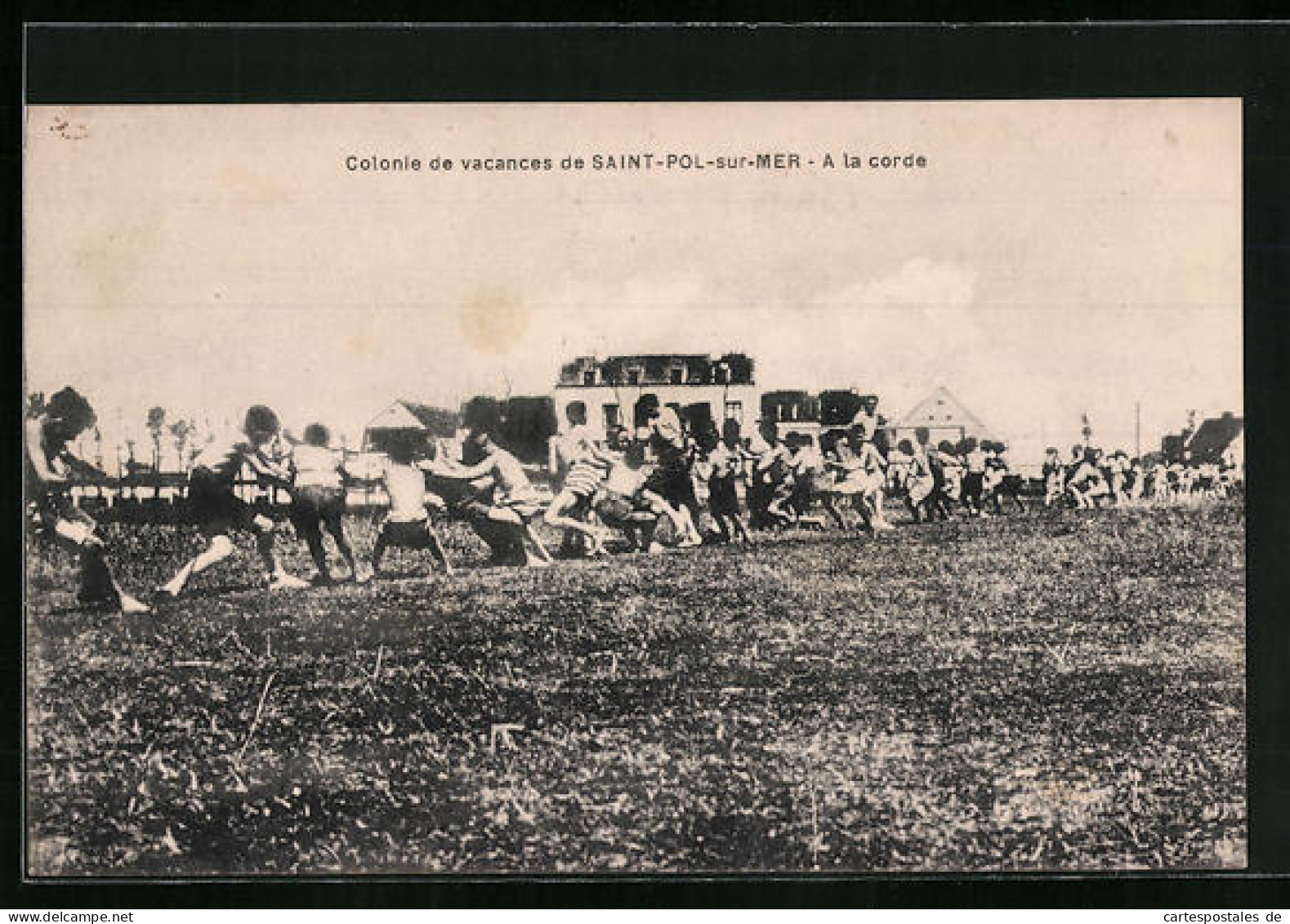 CPA St-Pol-sur-Mer, Colonie De Vacances - A La Corde  - Saint Pol Sur Mer