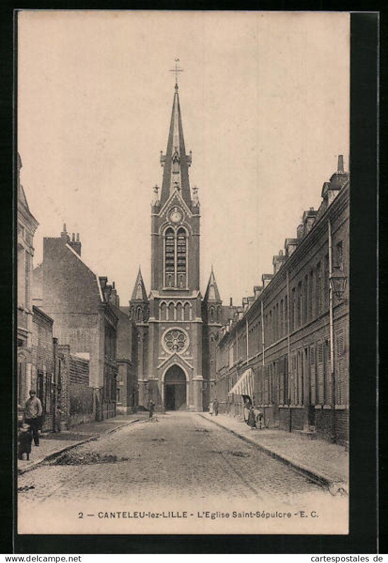 CPA Canteleu-lez-Lille, L`Eglise Saint-Sépulcre  - Lille