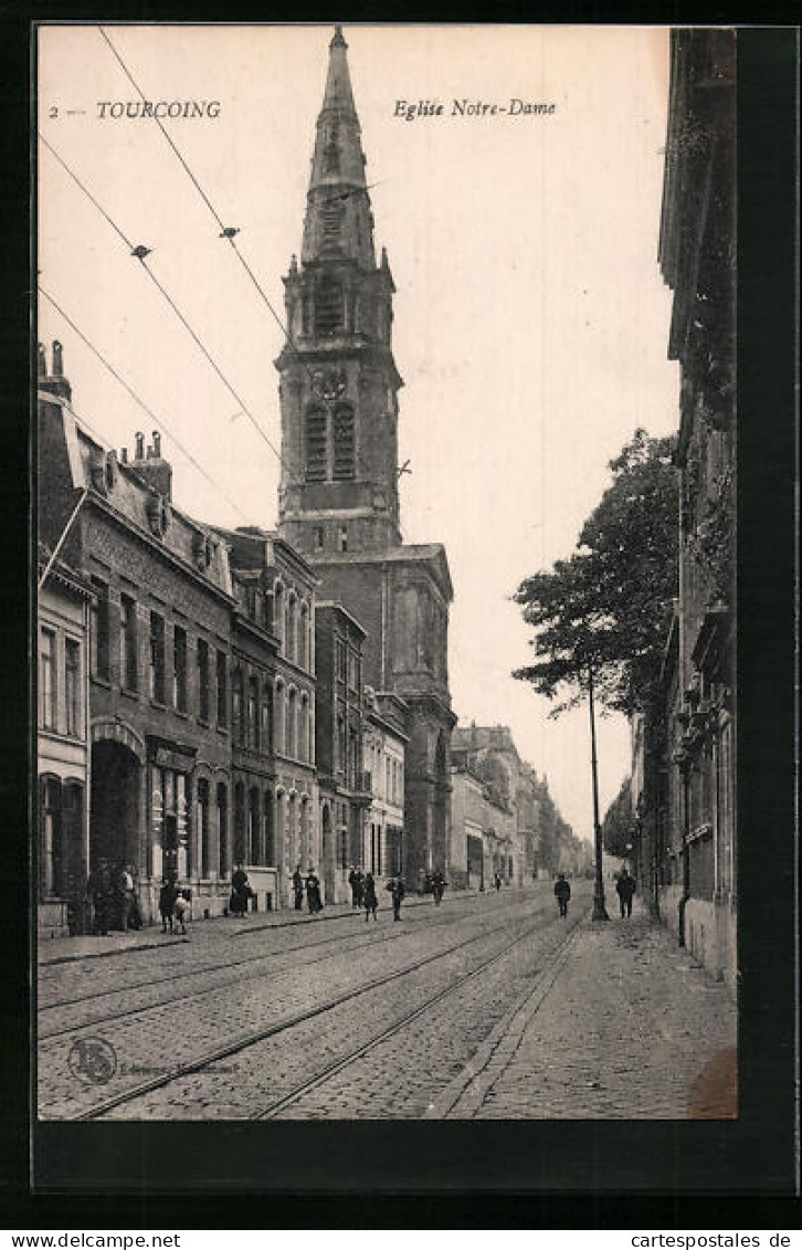 CPA Tourcoing, Eglise Notre-Dame  - Tourcoing