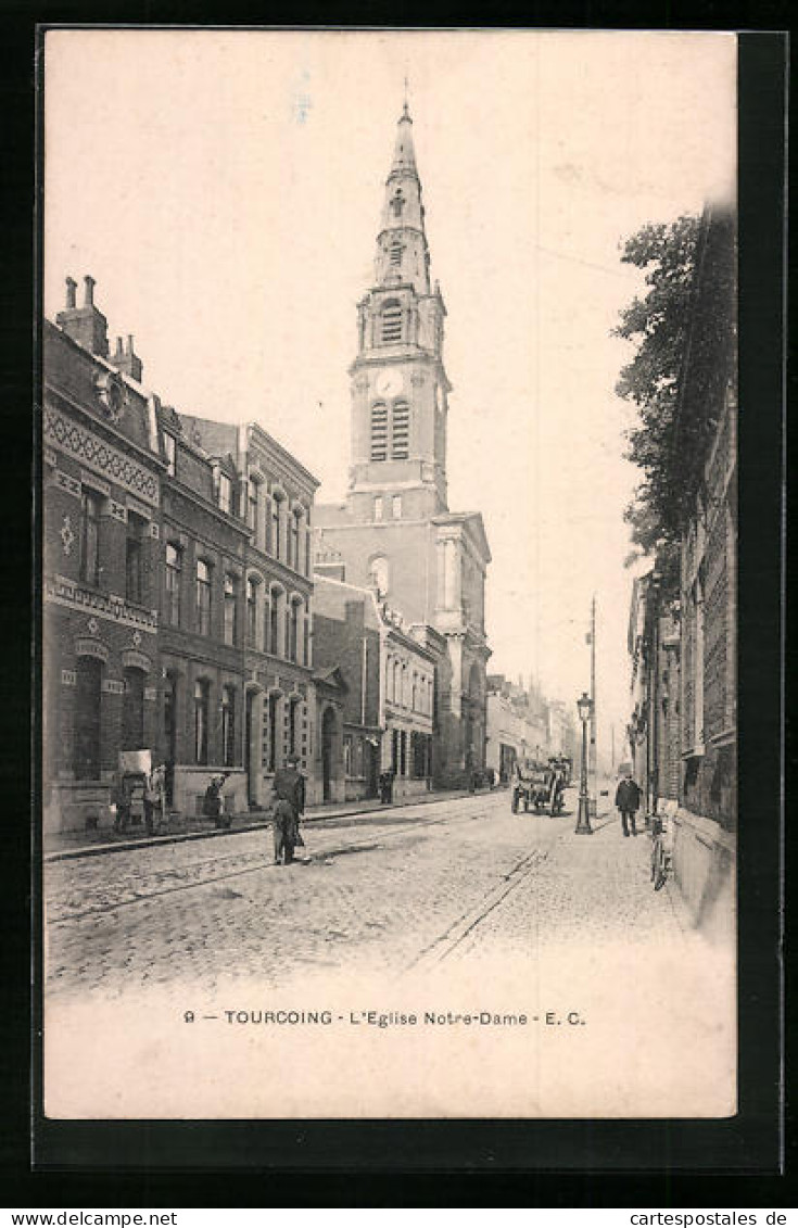 CPA Tourcoing, L`Eglise Notre-Dame  - Tourcoing