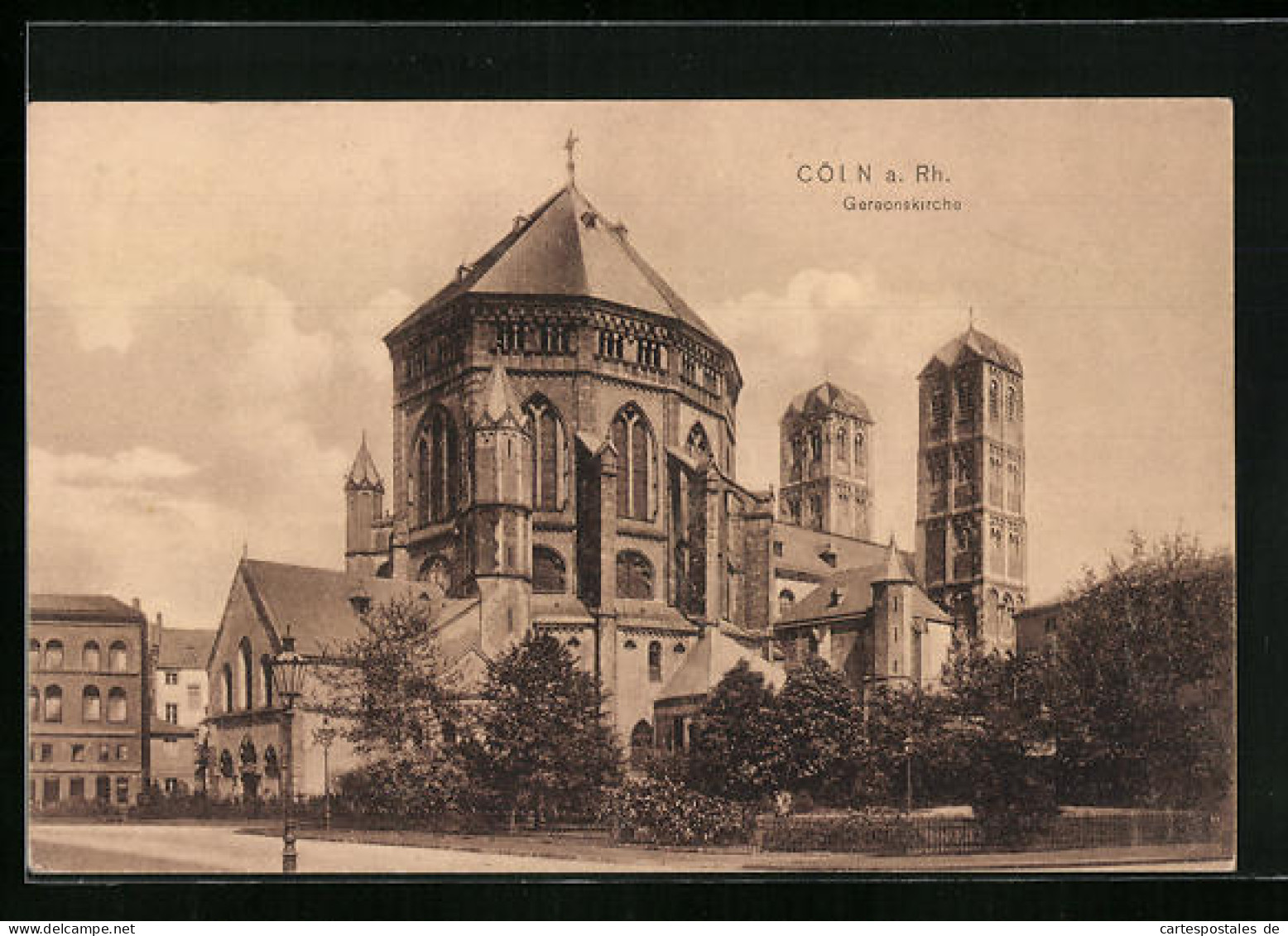 AK Cöln A. Rh., Gereonskirche Von Der Strasse Gesehen  - Köln