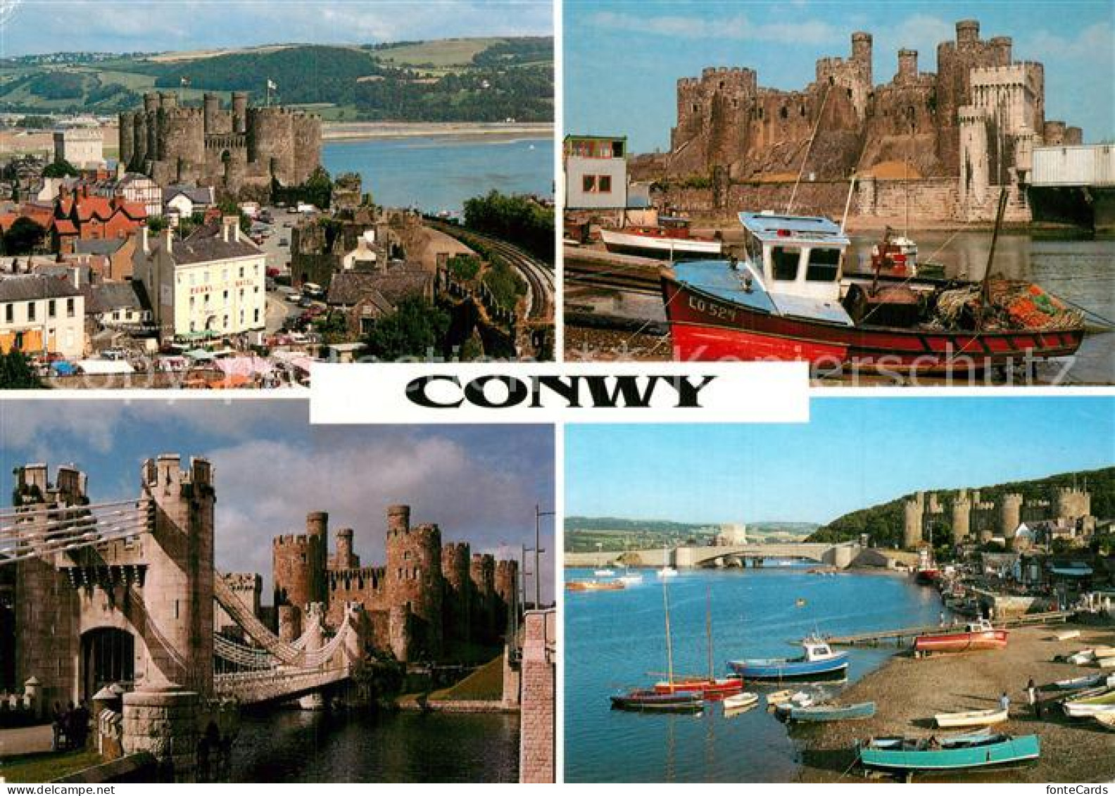 73607473 Conwy Various Views Of The City Castle Bridge  - Andere & Zonder Classificatie