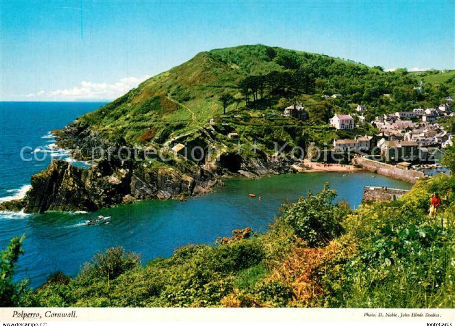 73607449 Polperro Cornwall Kuestenpanorama Bucht Polperro Cornwall - Otros & Sin Clasificación