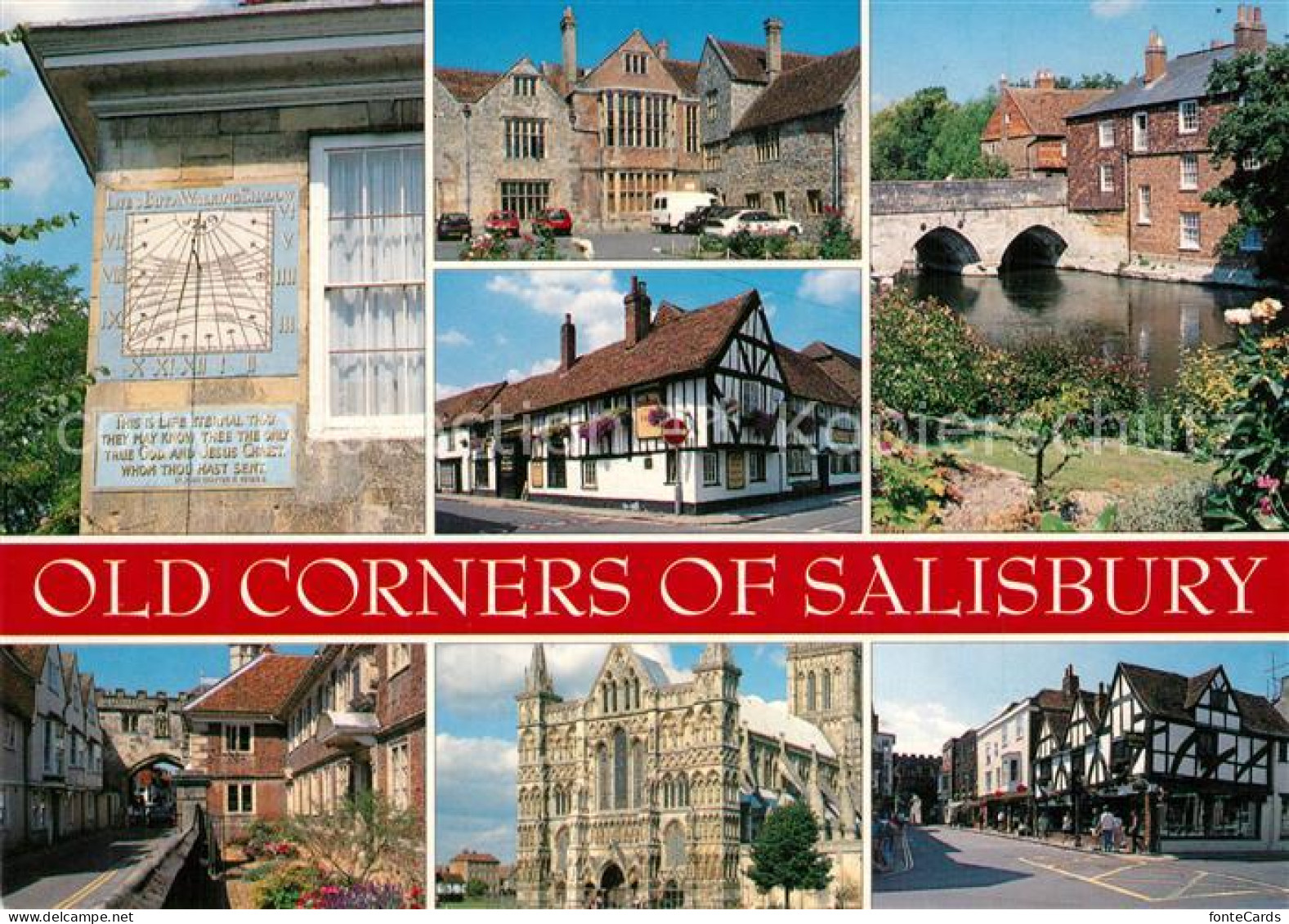 73607423 Salisbury Wiltshire Old Corners Of The City Sundial Malmesbury House Hi - Andere & Zonder Classificatie