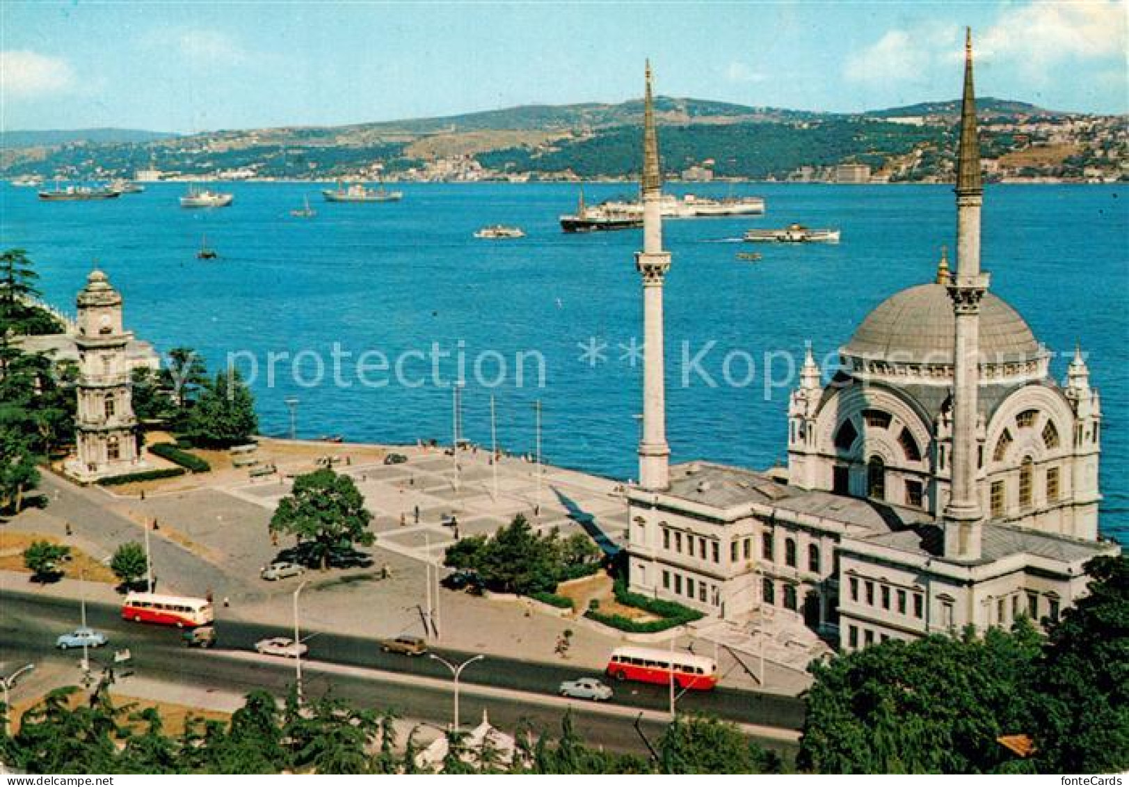 73607405 Istanbul Constantinopel Dolmabahce Moschee Und Bosphorus Istanbul Const - Turkey