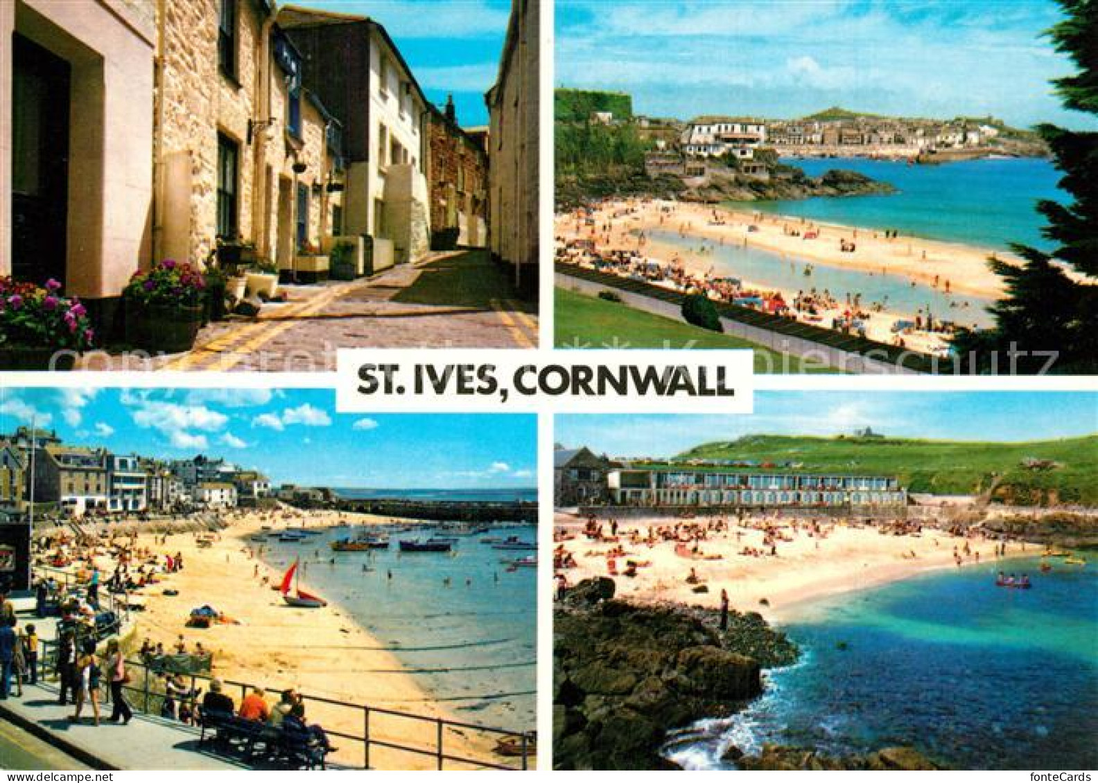 73607290 St Ives Cornwall Gasse Panorama Strand St Ives Cornwall - Andere & Zonder Classificatie