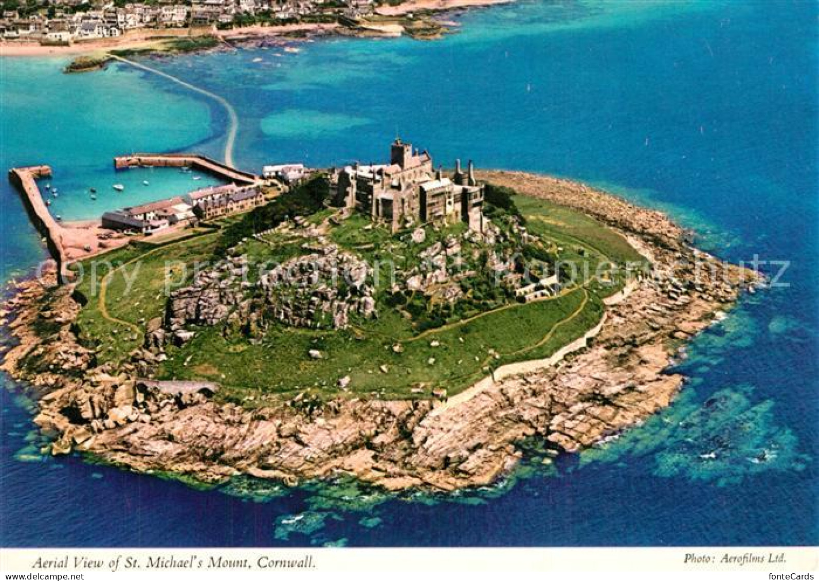 73607277 St Michaels Mount Aerial View Benedictine Abbey St Michaels Mount - Other & Unclassified