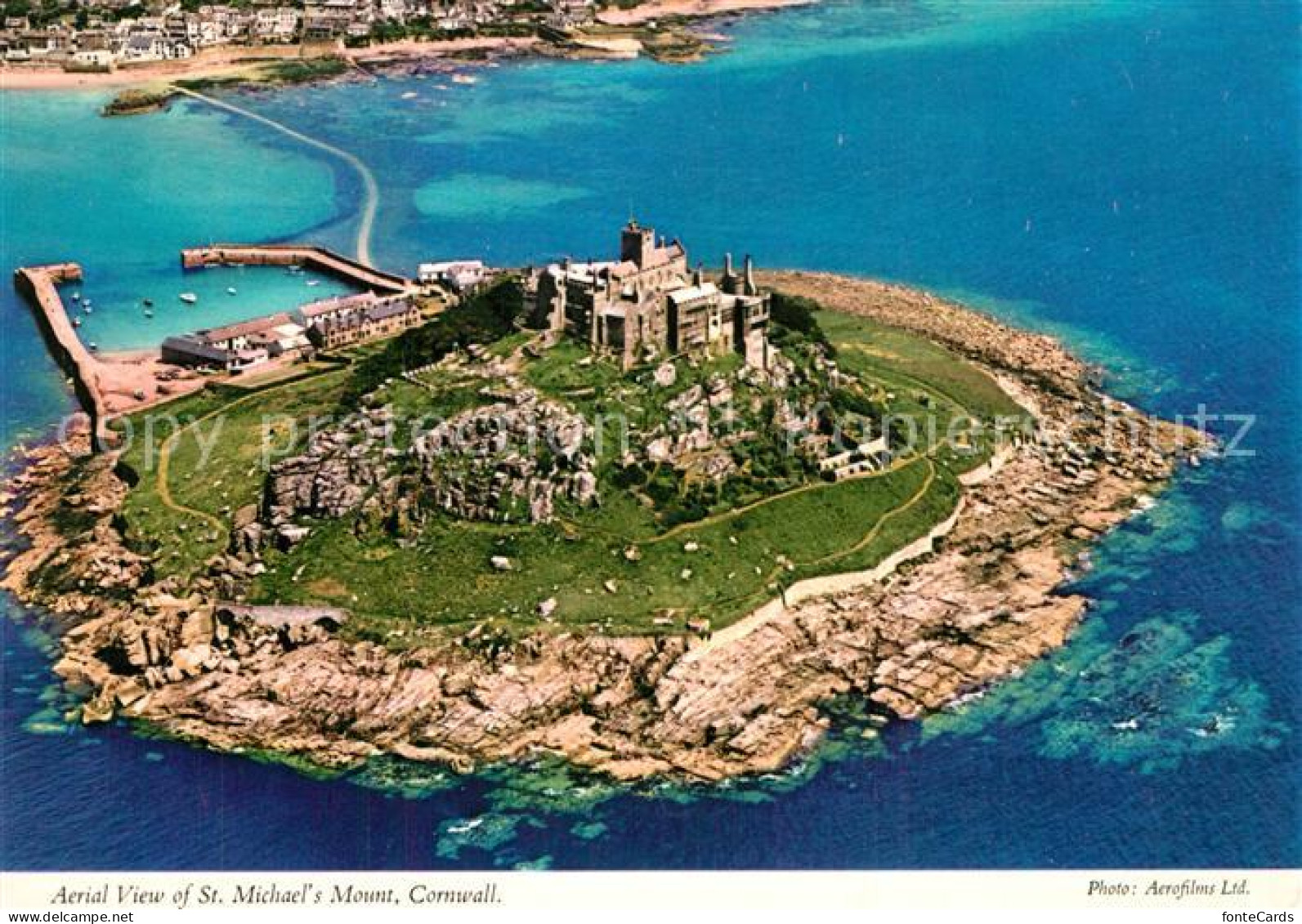 73607277 St Michaels Mount Aerial View Benedictine Abbey St Michaels Mount - Otros & Sin Clasificación