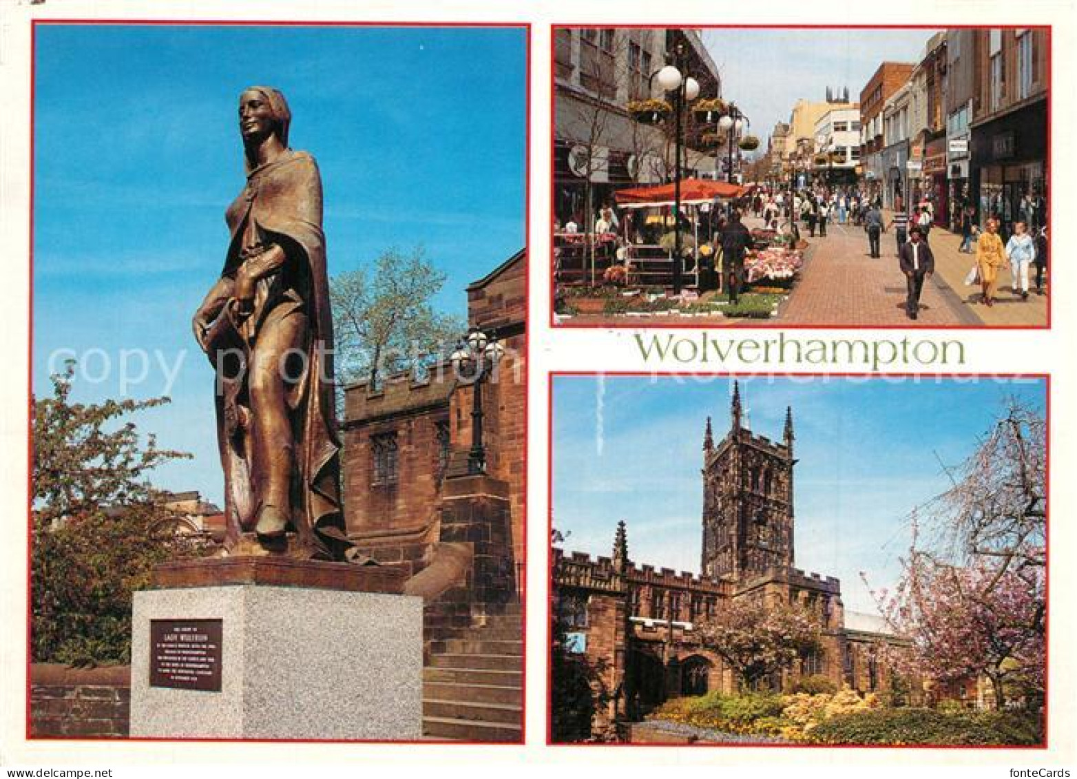 73607263 Wolverhampton Lady Wulfrun Statue Dudley Street St. Peter's Collegiate  - Sonstige & Ohne Zuordnung