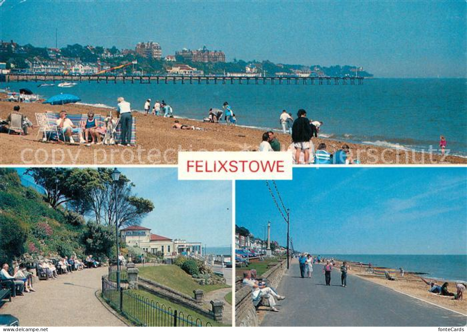 73607233 Felixstowe Suffolk Coastal Beach And Pier Spa Gardens Promenade Felixst - Andere & Zonder Classificatie