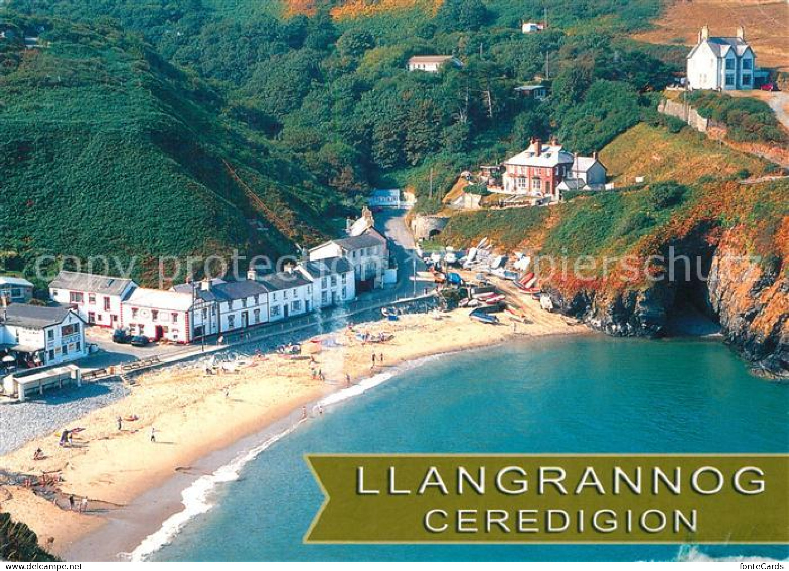 73607216 Llangrannog Aerial View  - Other & Unclassified