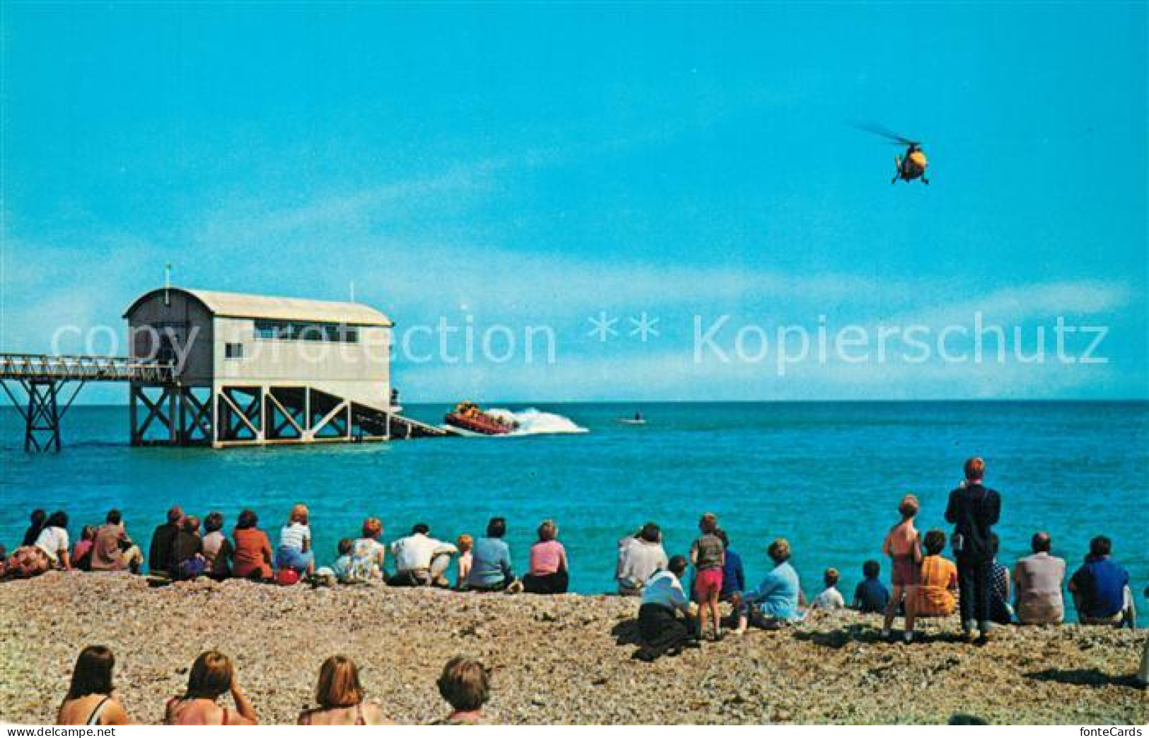 73606603 Selsey Chichester Life Boat Station Beach Helicopter  - Other & Unclassified