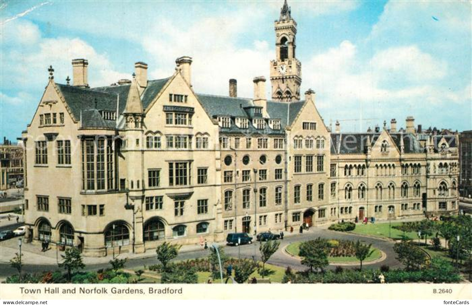 73606597 Bradford Town Hall And Norfolk Gardens Bradford - Andere & Zonder Classificatie