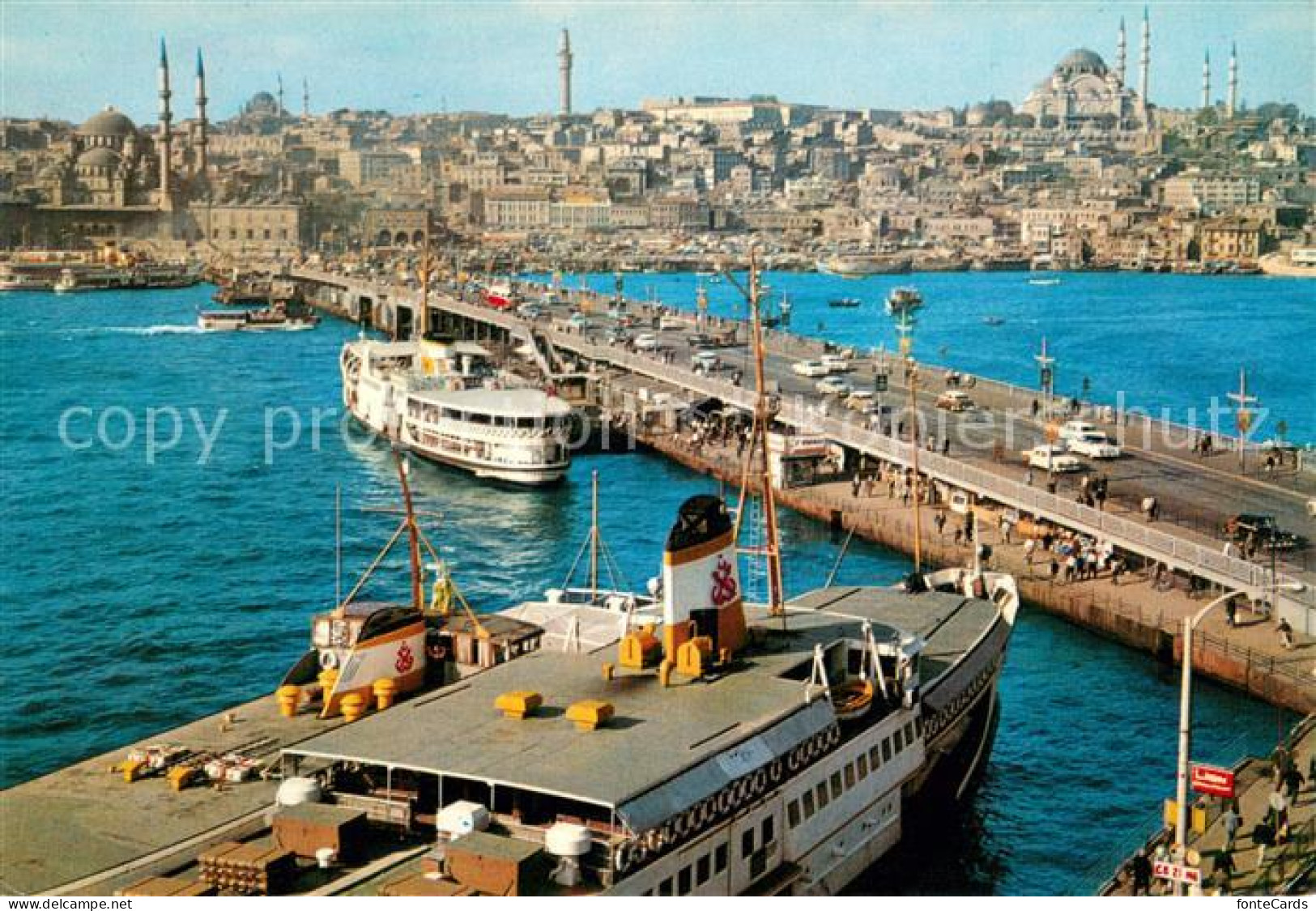 73605849 Istanbul Constantinopel Galata Bruecke Neue Moschee Und Sueleymaniye Is - Turquie