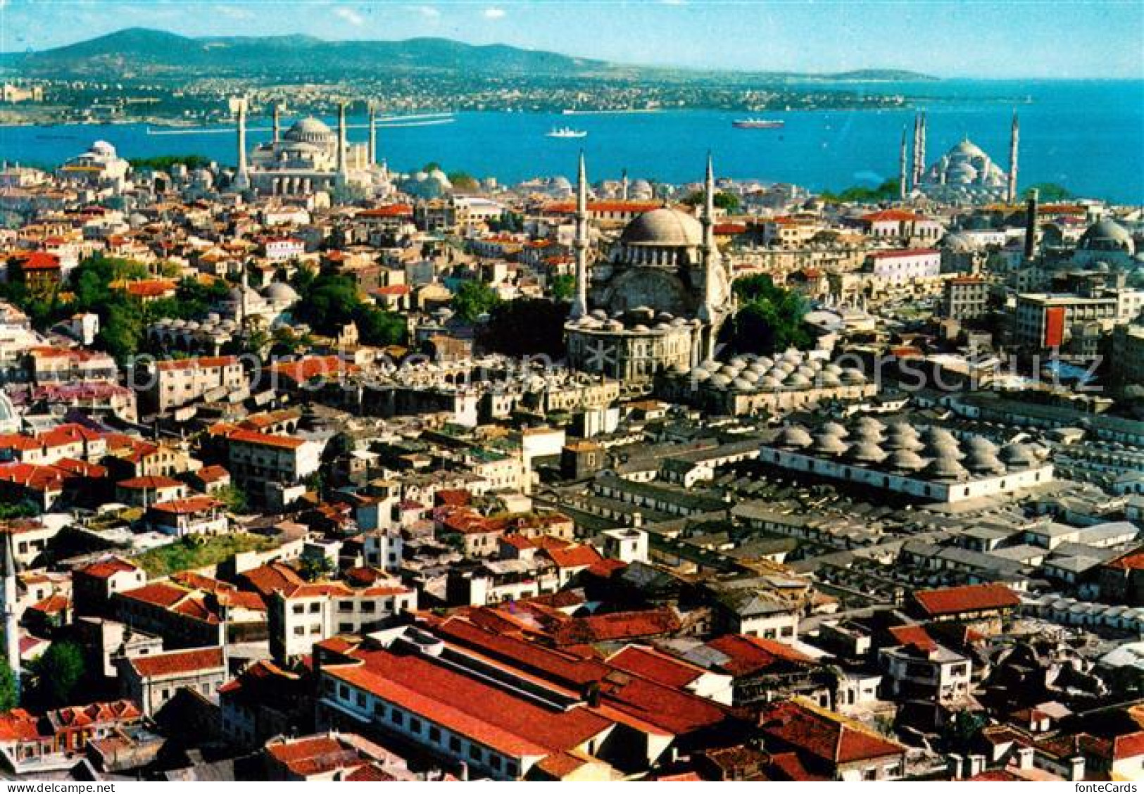 73605842 Istanbul Constantinopel Hagia Sophia Und Blaue Moschee In Der Altstadt  - Turquie