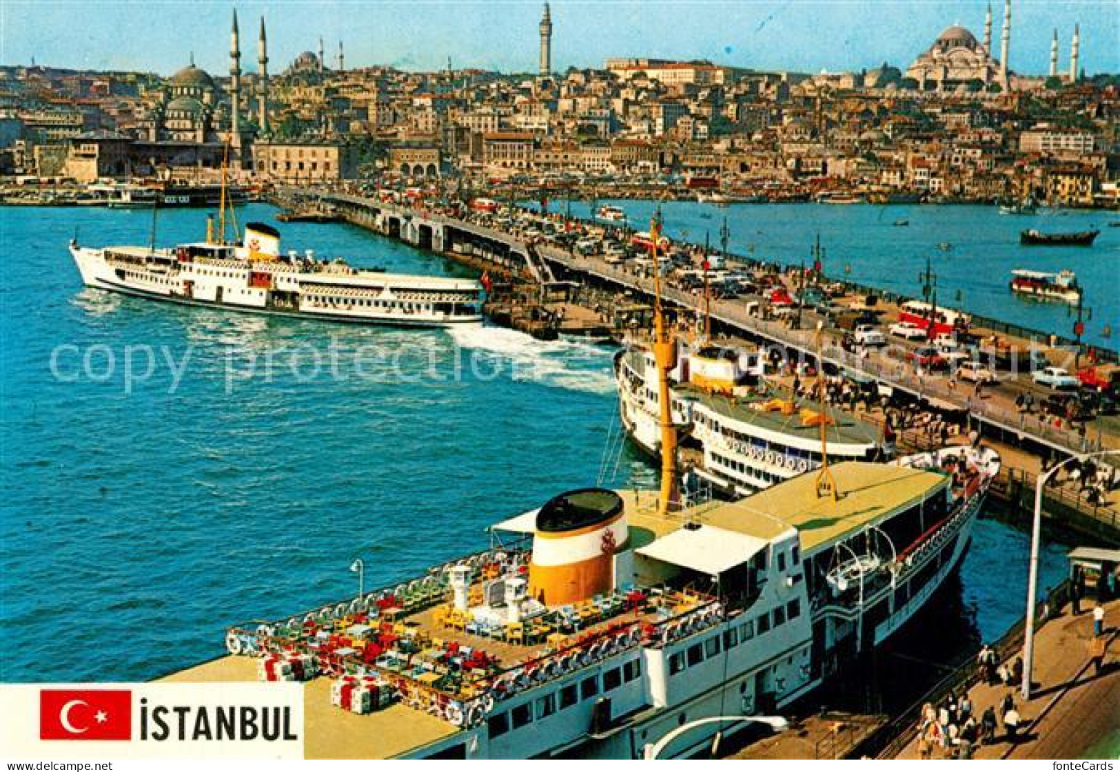 73604456 Istanbul Constantinopel Galata-Br?cke Moschee S?leymaniye  Istanbul Con - Türkei