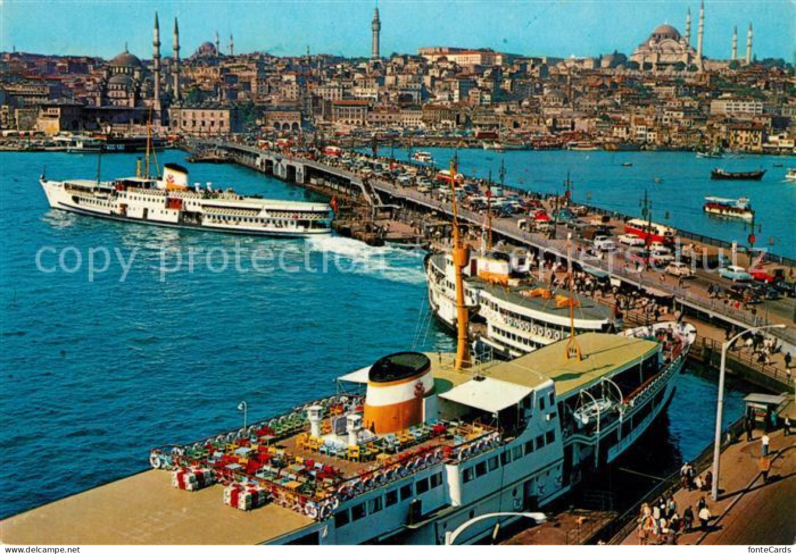 73604432 Istanbul Constantinopel Galata-Br?cke Moschee S?leymaniye Istanbul Cons - Turquie