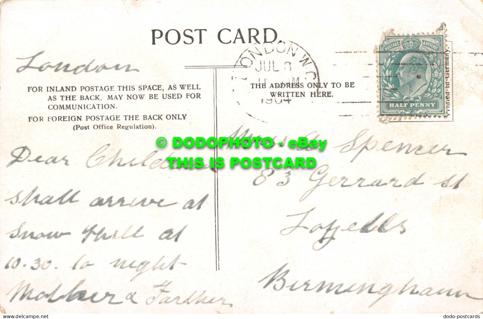 R544259 London. St. Pauls Cathedral. 1904 - Other & Unclassified
