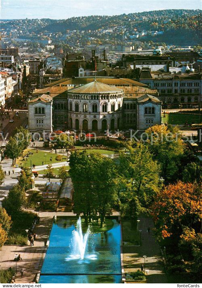 73602191 Oslo Norwegen Studenterlunden Park With Parliament House Oslo Norwegen - Norway