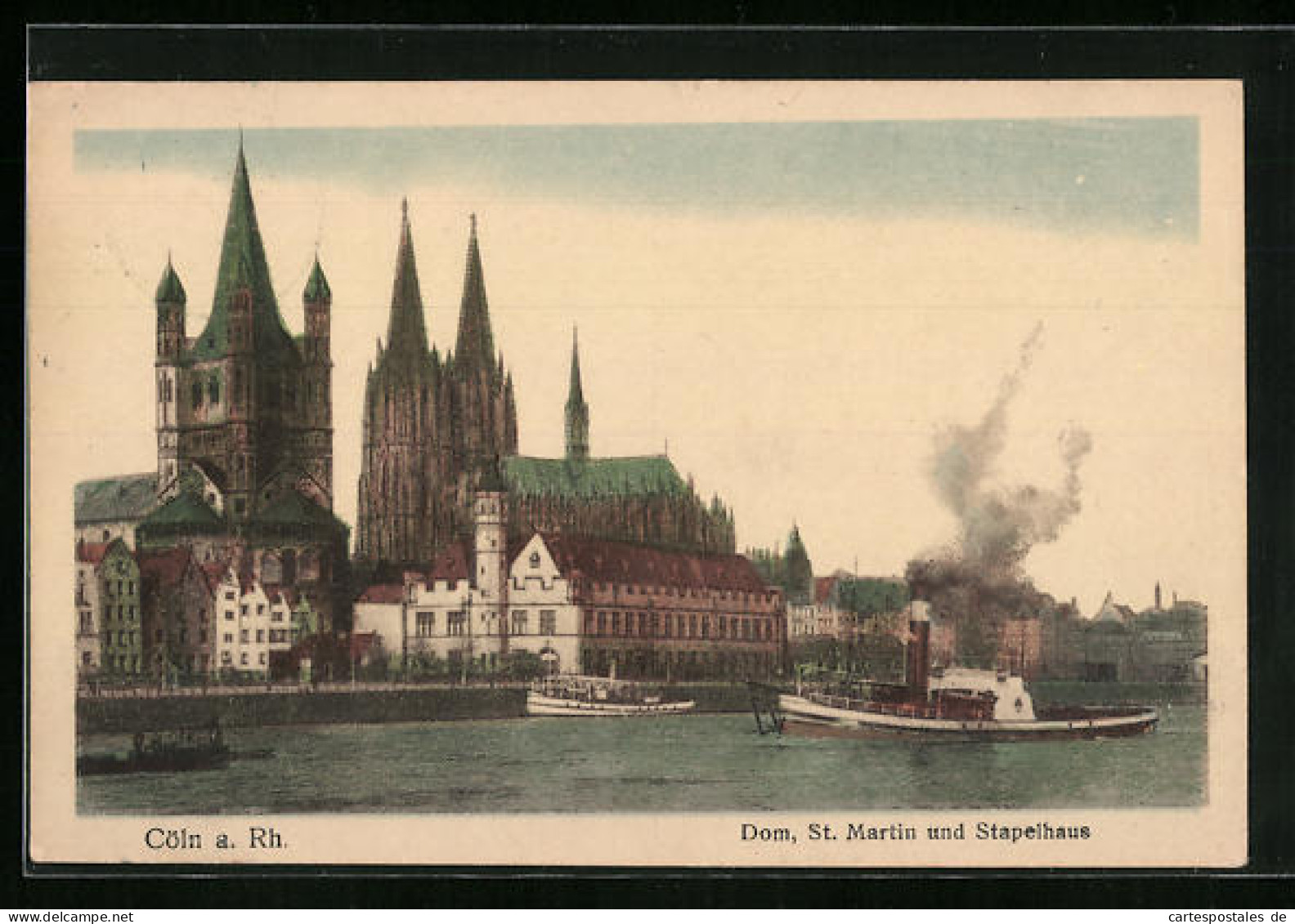AK Köln A. Rhein, Dom, St. Martin Und Stapelhaus  - Köln