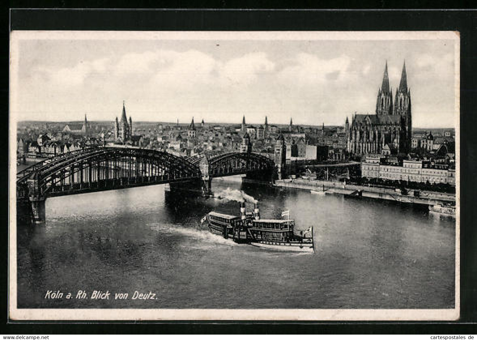 AK Köln A. Rhein, Blick Von Deutz Mit Dom  - Köln