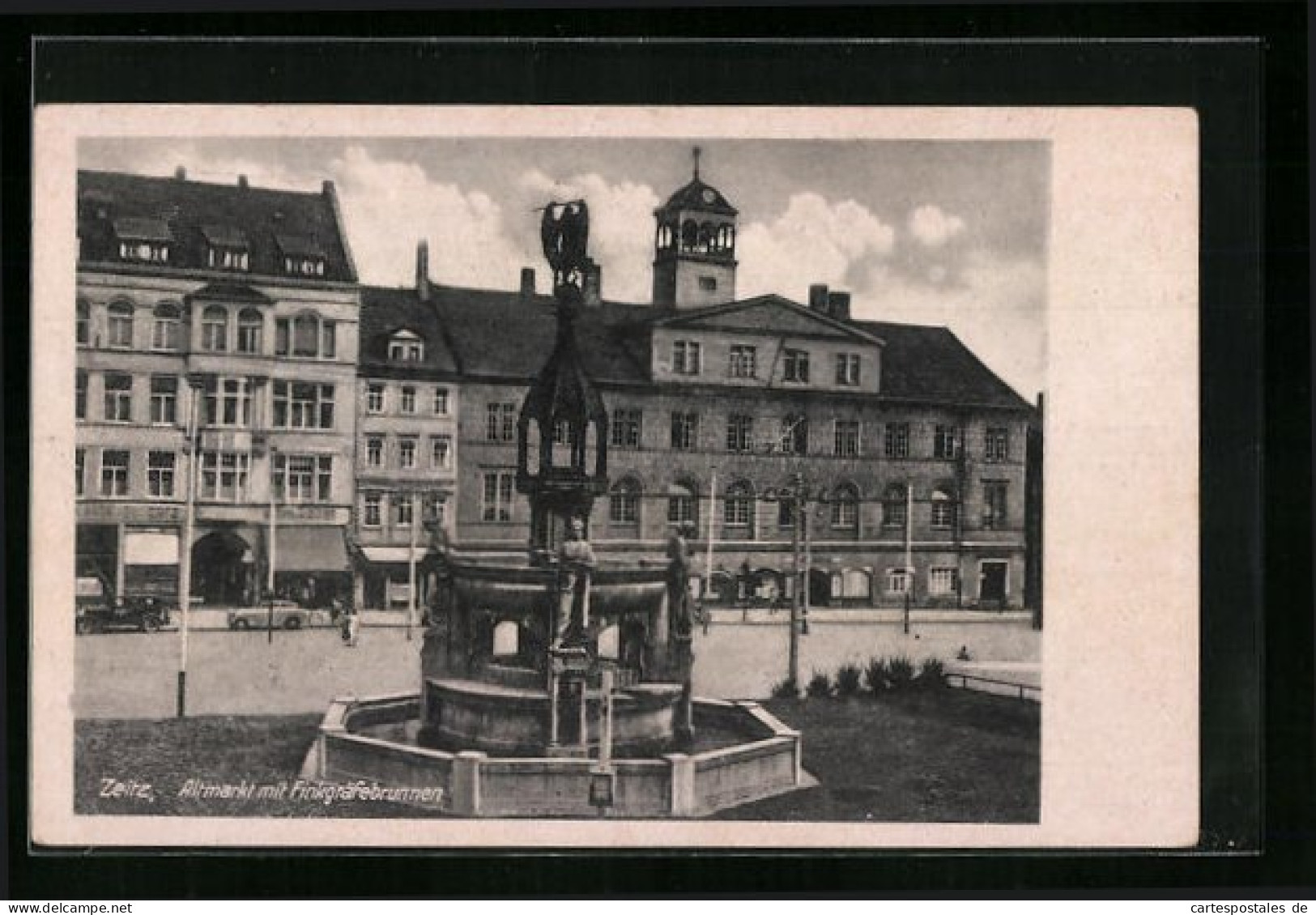 AK Zeitz, Altmarkt Mit Finkgräfebrunnen  - Zeitz