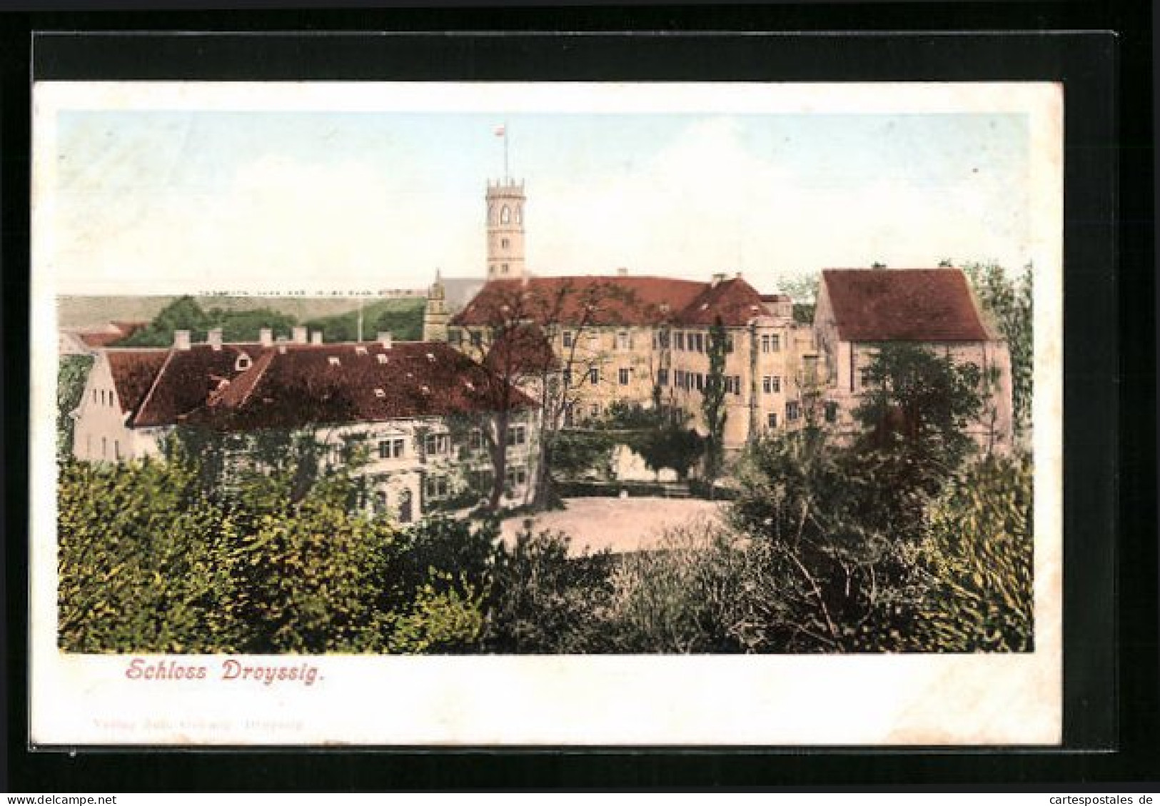 AK Droyssig, Schloss Mit Innenhof Und Umgebung  - Other & Unclassified