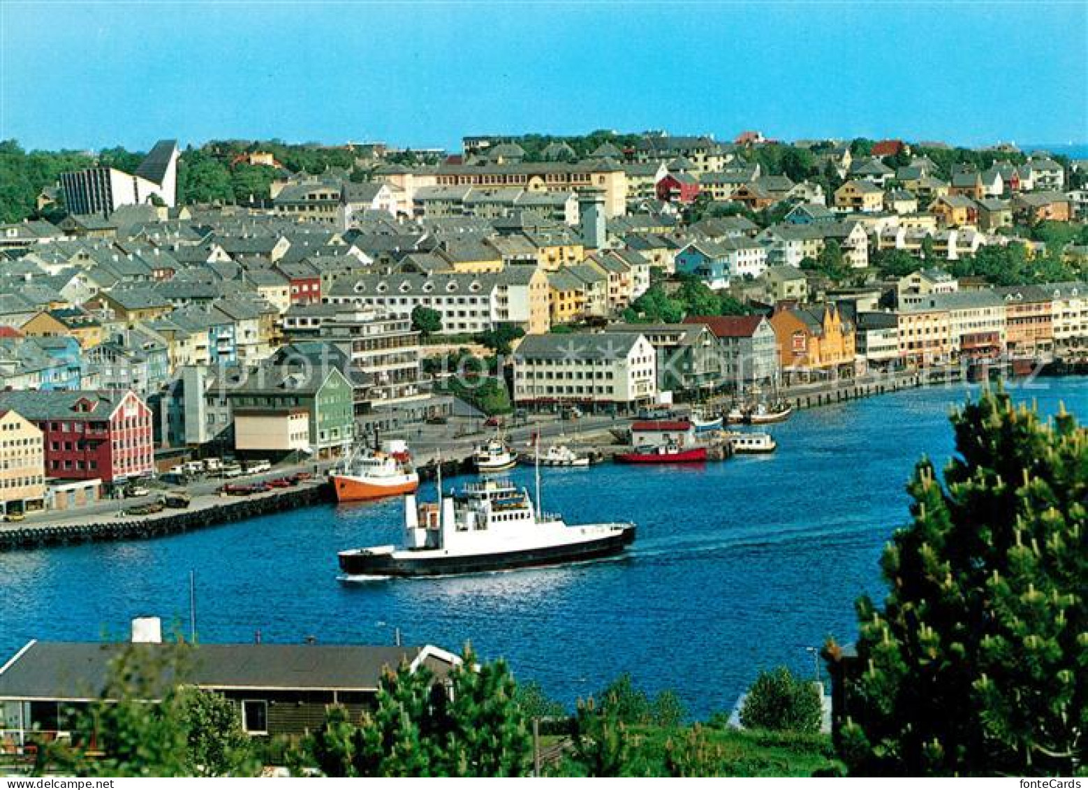 73600253 Kristiansund Panorama Hafen Kristiansund - Norway