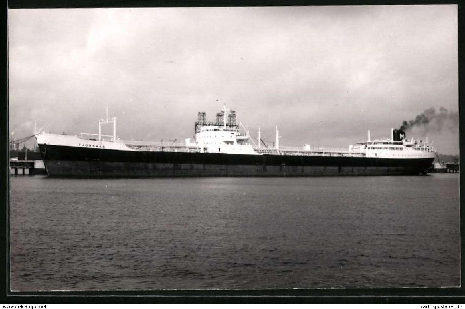 Fotografie Tankschiff Fjordaas Im Hafen  - Schiffe