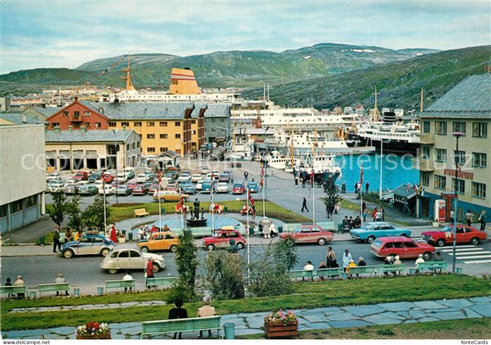 73598926 Hammerfest Parti Fra Sentrum Zentrum Hafen Hammerfest - Norway