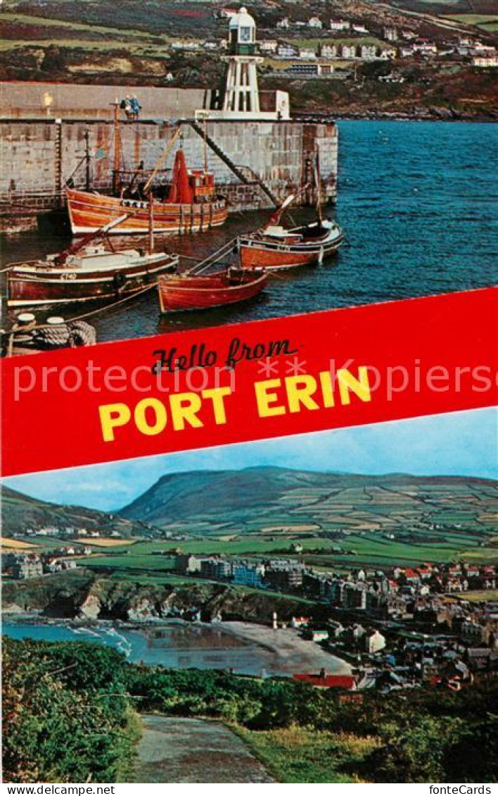 73596612 Port Erin Harbour Fishing Boats Landscape Port Erin - Other & Unclassified