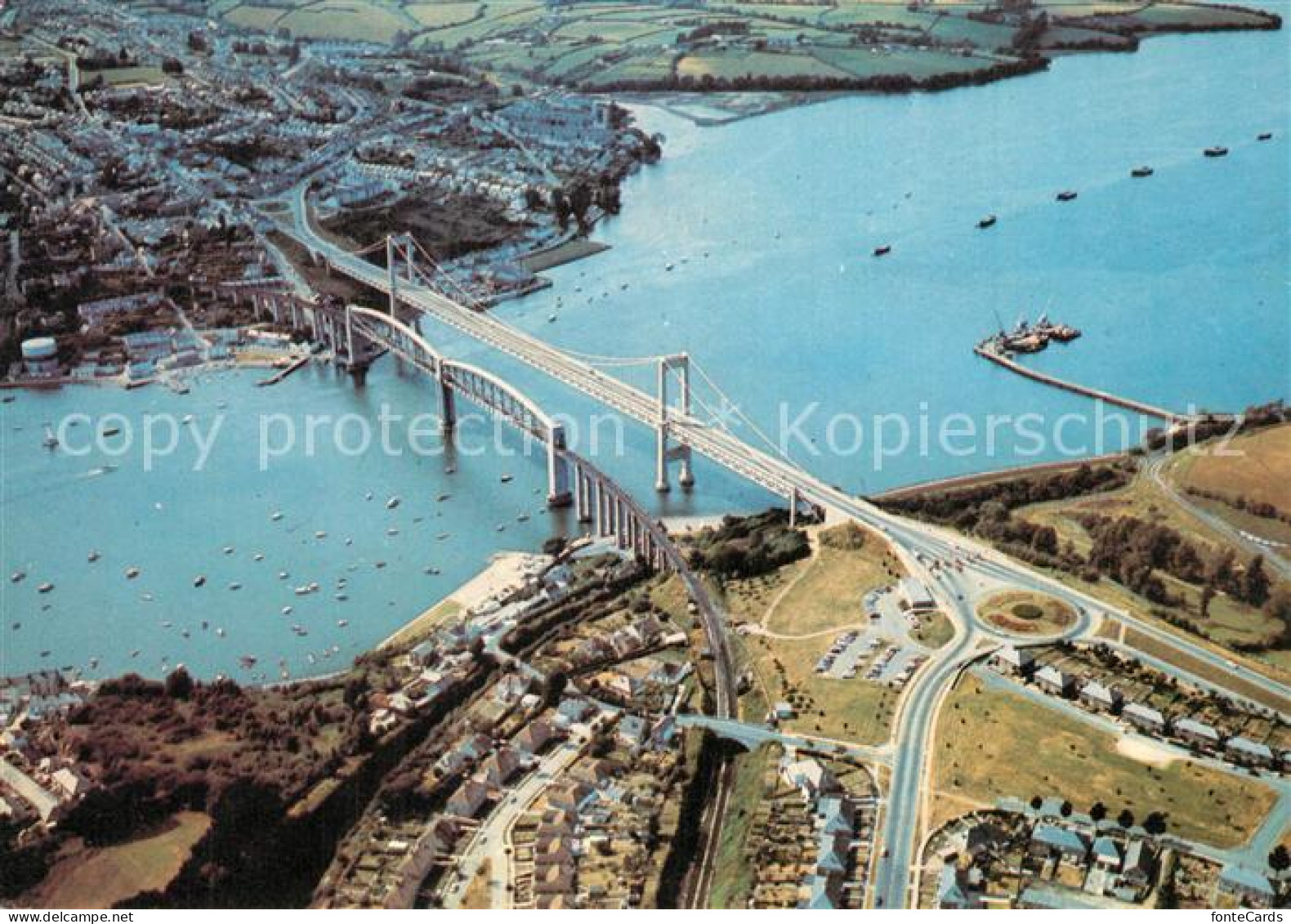73592019 Devon Exeter The Tamar Bridges From The Air Devon Exeter - Other & Unclassified