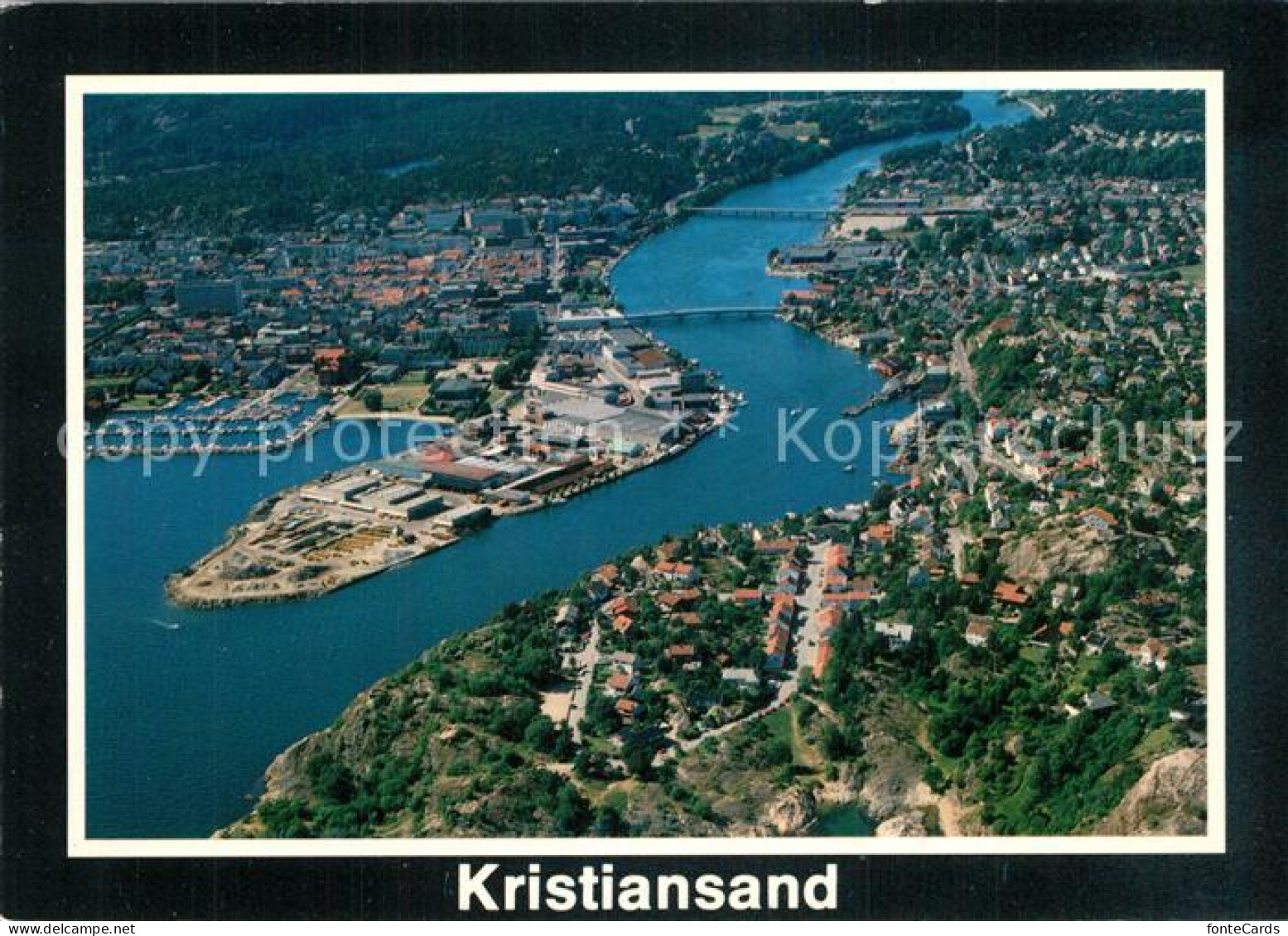 73591802 Kristiansand Fliegeraufnahme Kristiansand - Norvège