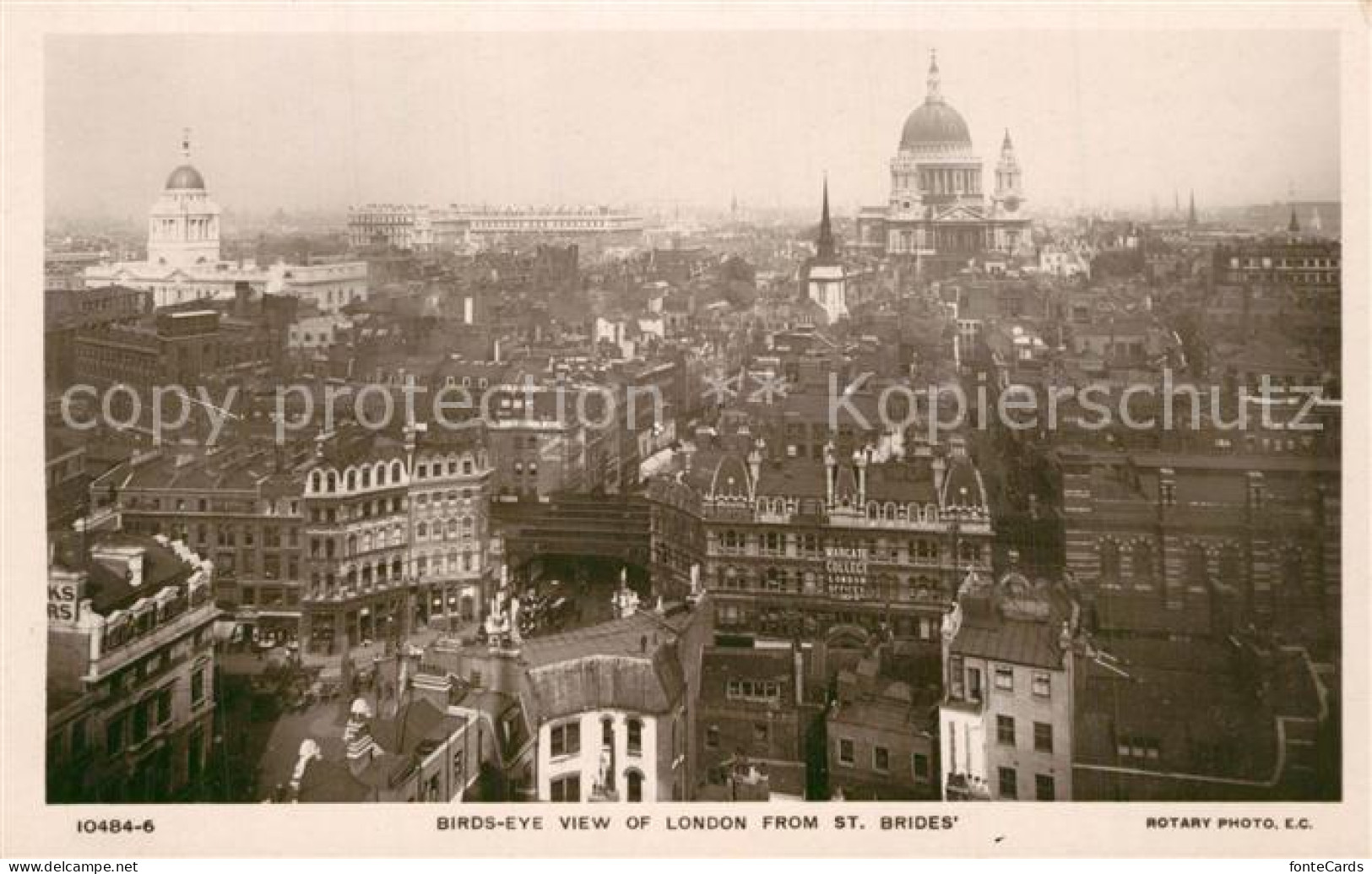 73591609 Foto Rotary Nr. 10484-6 London From St. Brides  Foto Rotary Nr. - Andere & Zonder Classificatie