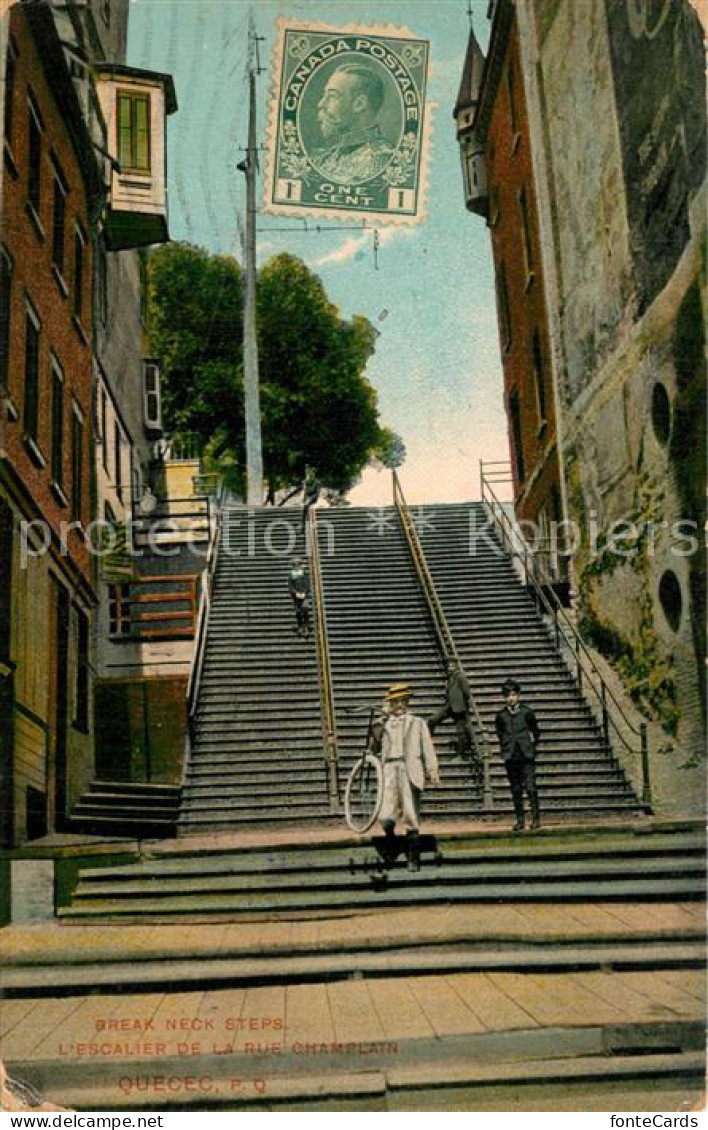 73590572 Quebec Escalier De La Rue Champlain Quebec - Zonder Classificatie