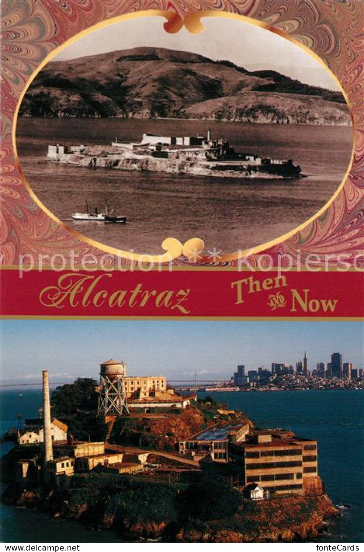 73590454 Alcatraz San Francisco Then And Now Historical Federal Penitentiary Tod - Sonstige & Ohne Zuordnung