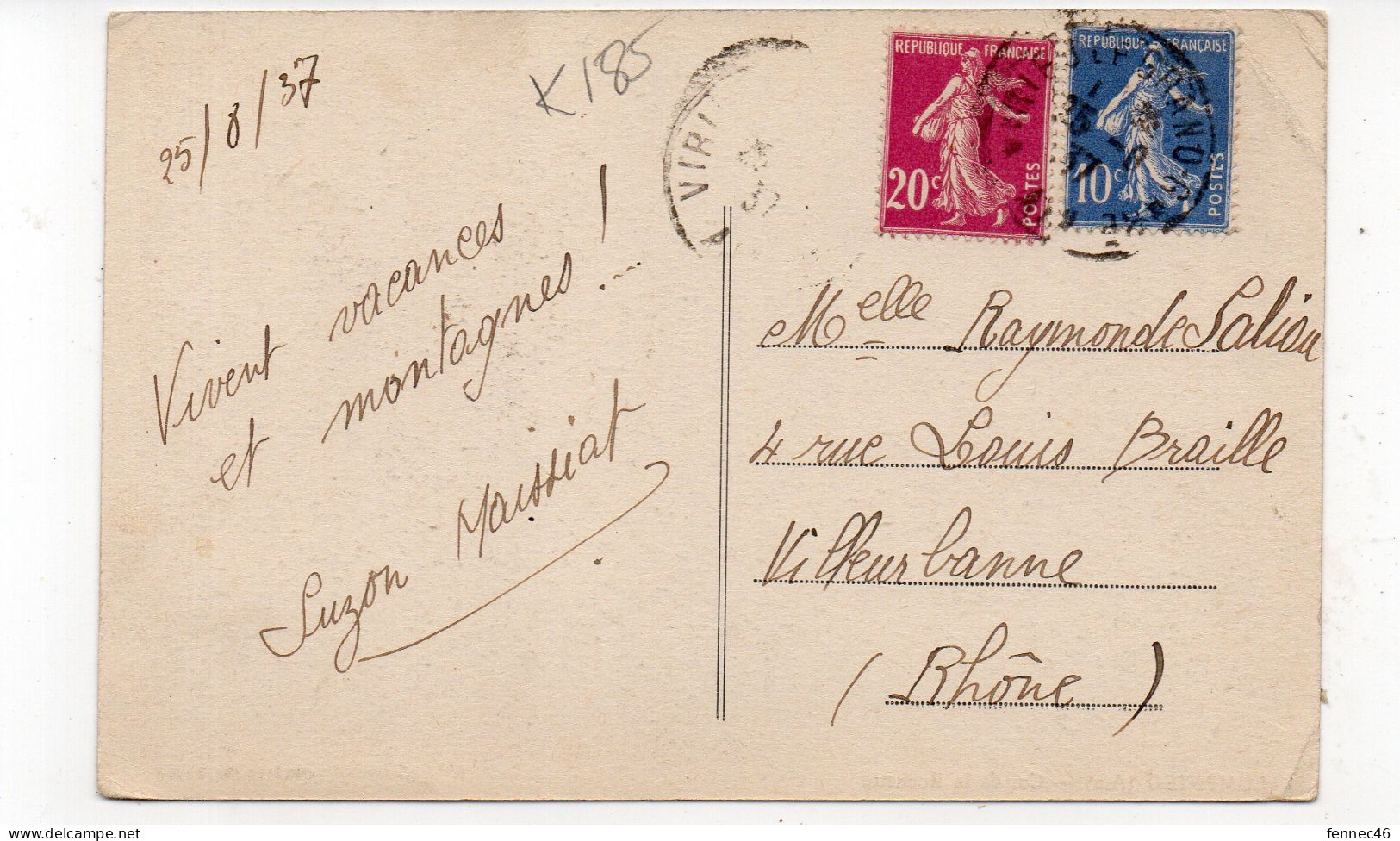 01 - LOMPNEU - Col De La Rochette - 1937 (K185) - Unclassified