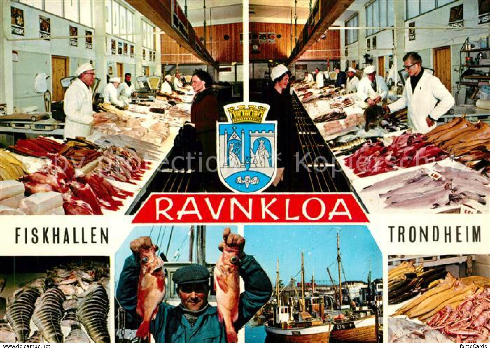 73589324 Trondheim Fiskhallen Fischmarkt Kutter Trondheim - Norway