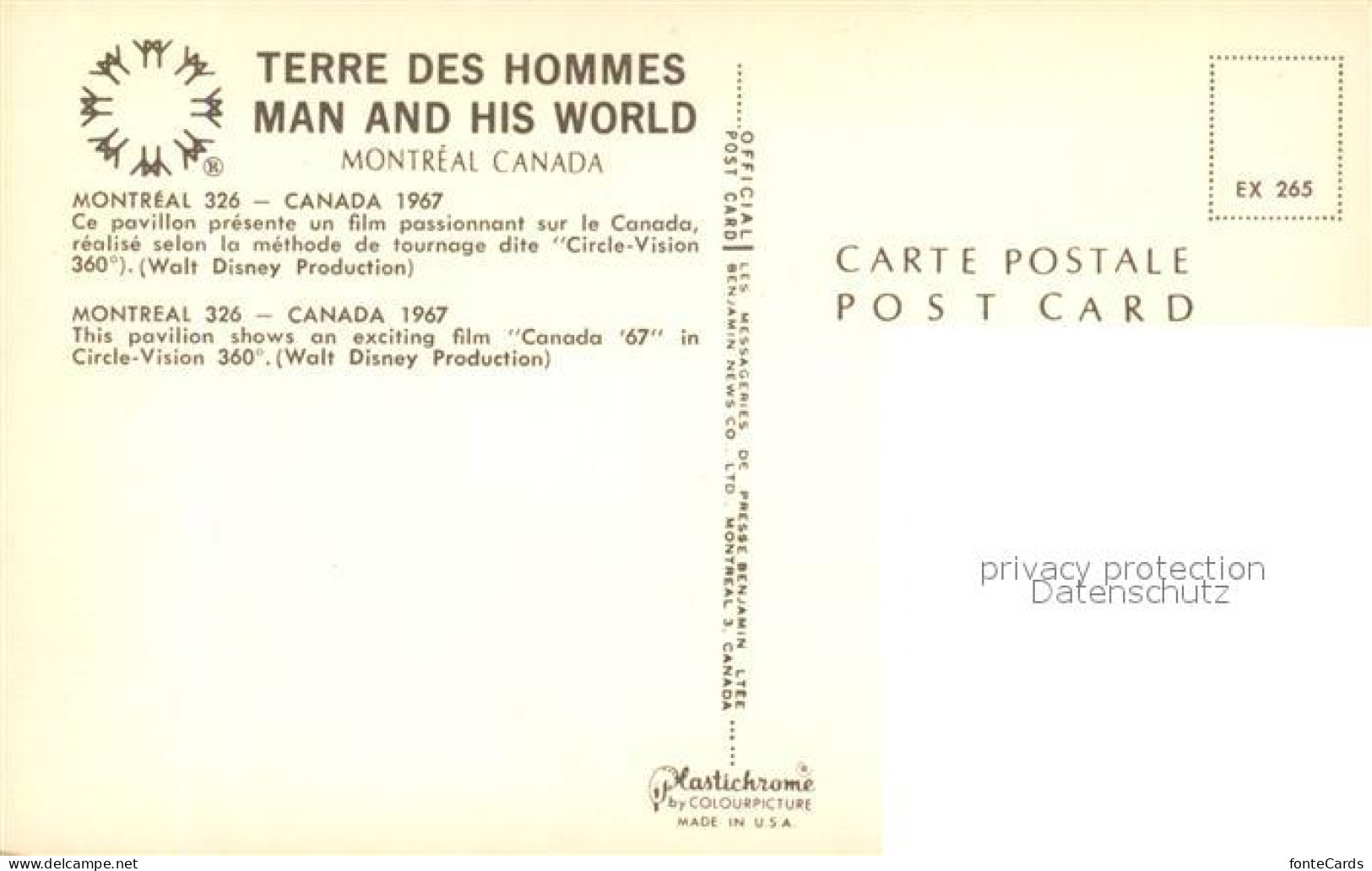 73588889 Montreal Quebec Terre Des Hommes Man And His World Pavilion Canada 67 M - Ohne Zuordnung