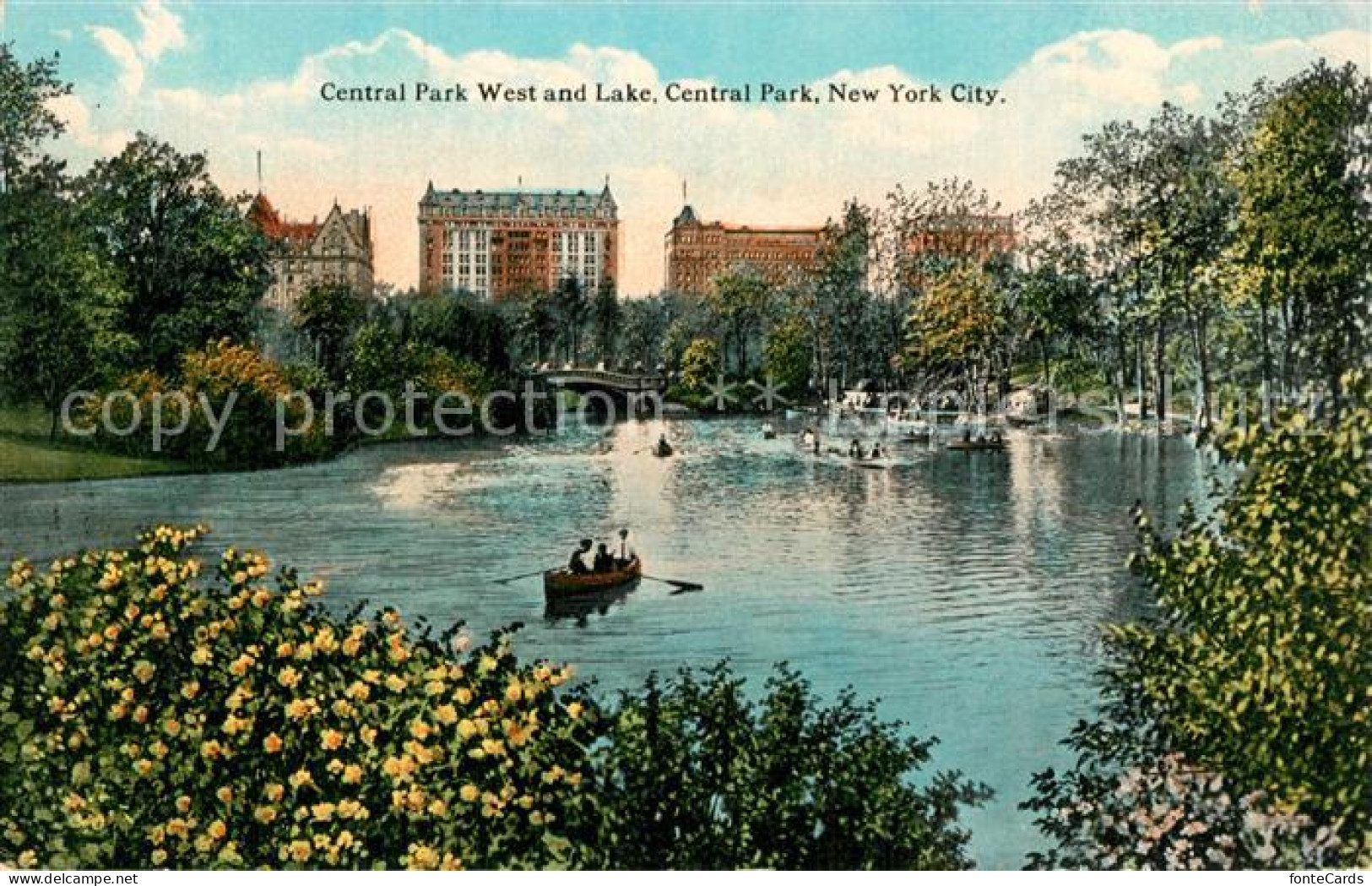 73588853 New_York_City Central Park West And Lake - Other & Unclassified