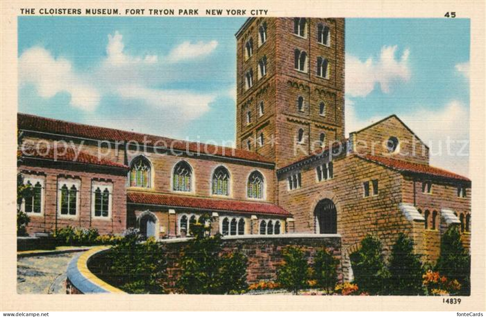 73588816 New_York_City Cloisters Museum Fort Tryon Park - Andere & Zonder Classificatie
