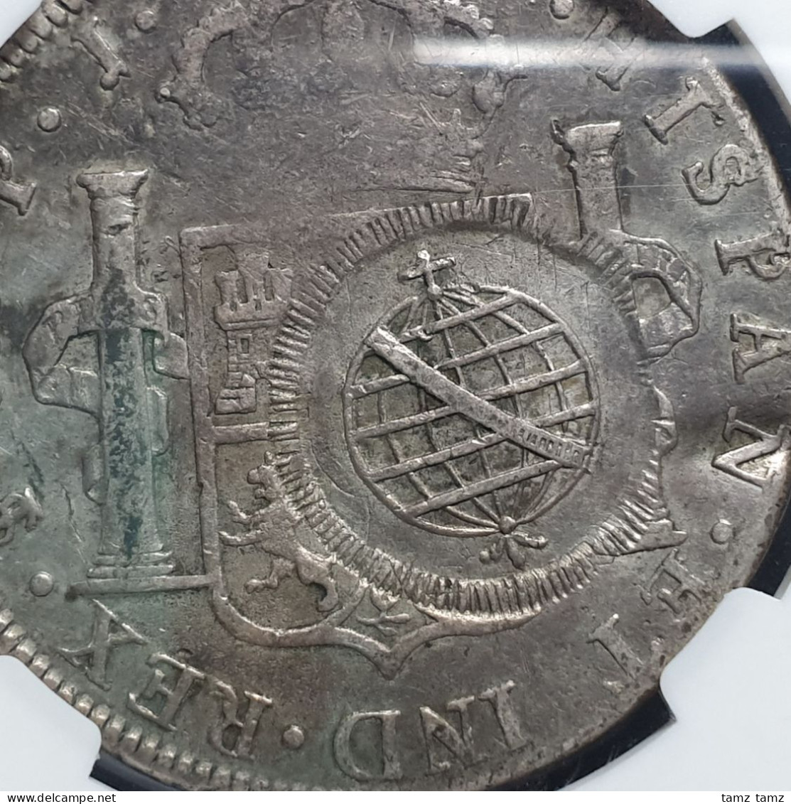 Brazil 960 Reis (1808) Minas Gerais Counterstamp On 1804 8 Reales Bolivia NGC 12 - Brésil