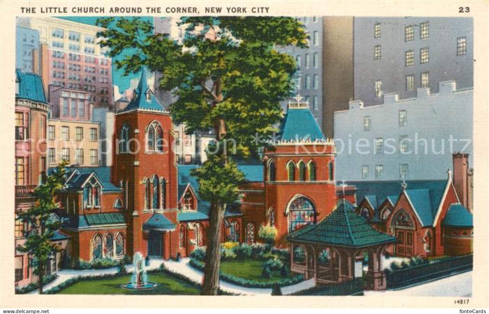 73588803 New_York_City Little Church Around The Corner Illustration - Sonstige & Ohne Zuordnung