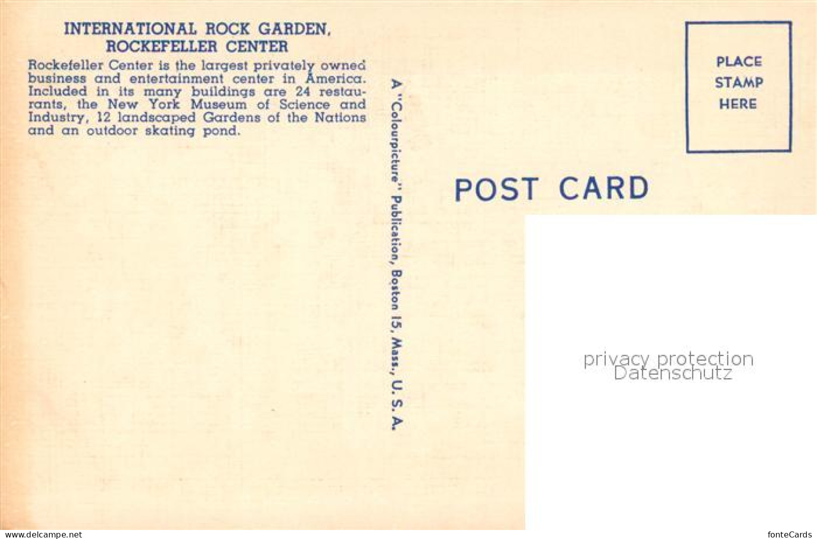 73588798 New_York_City Rockefeller Center International Rock Garden Gardens Of T - Altri & Non Classificati