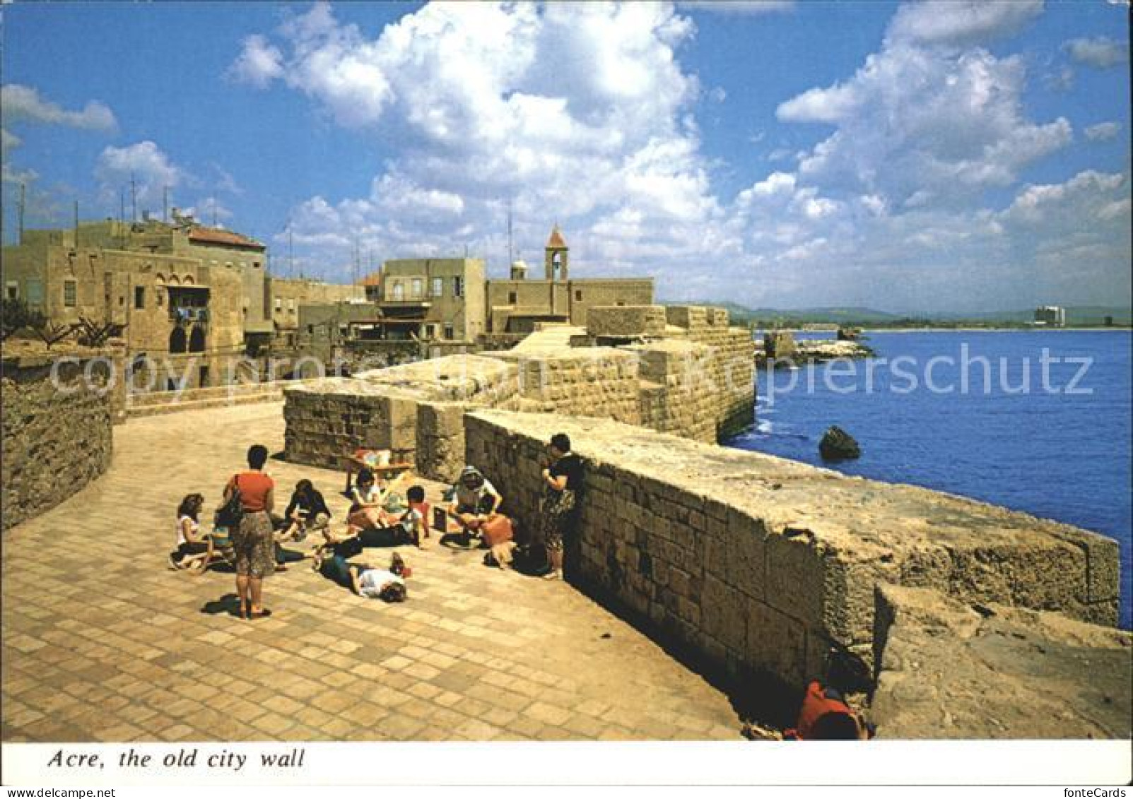 72179116 Acre Akkon Altstadtmauer Acre Akkon - Israel