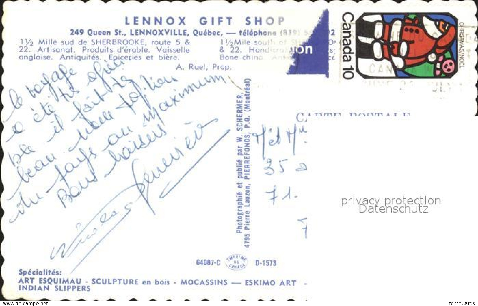 72167429 Quebec Lennox Gift Shop Quebec - Zonder Classificatie