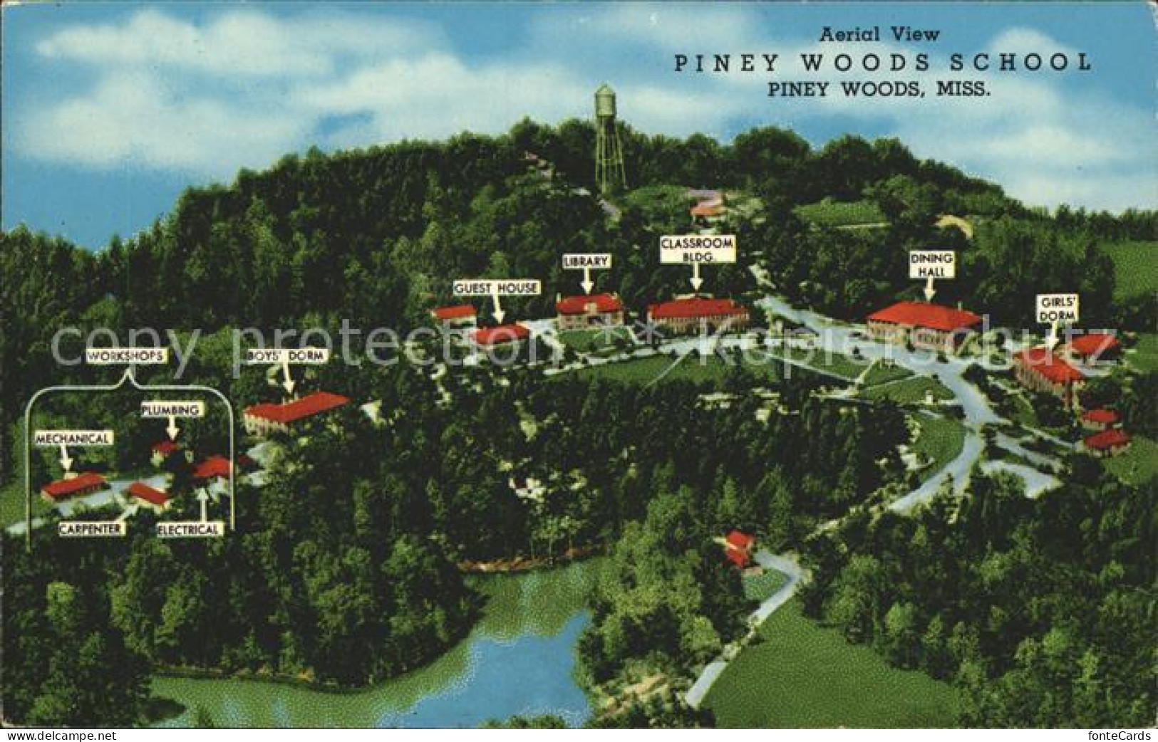 72167317 Piney_Woods Piney Woods School Air View - Autres & Non Classés