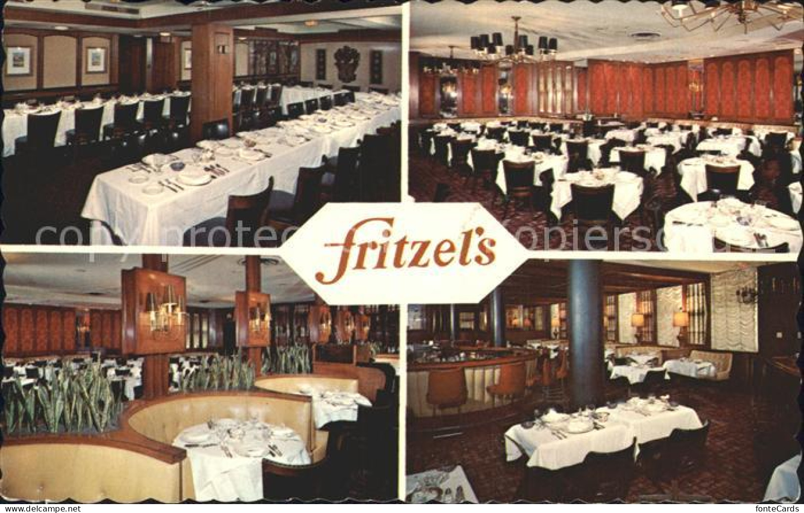 72167278 Chicago_Illinois Fritzels Restaurant Gastraeume Speisesaal - Autres & Non Classés