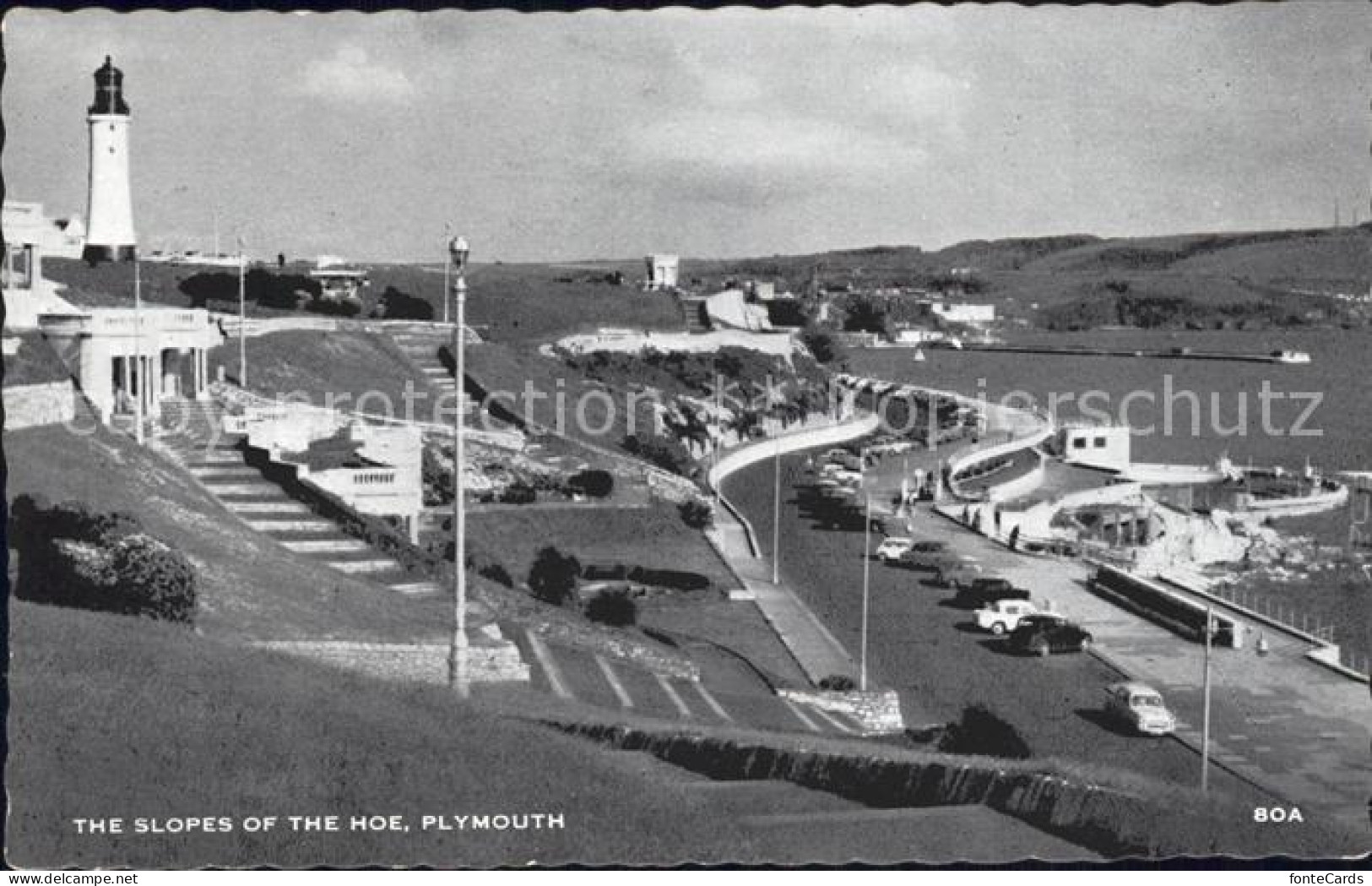 72167218 Plymouth Plymouth The Slopes Of The Hoe Lighthouse  - Sonstige & Ohne Zuordnung